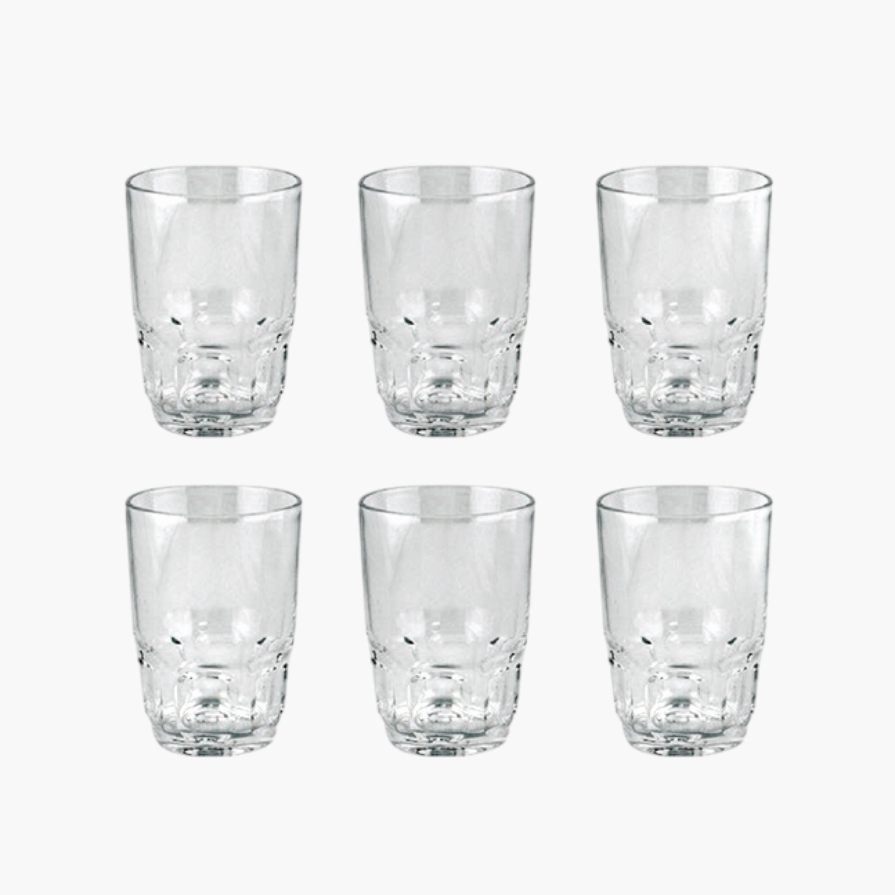 Glass 6-Piece Tumbler Set - 250 ml-household-dining-glassware-drinkingglasses-image-1