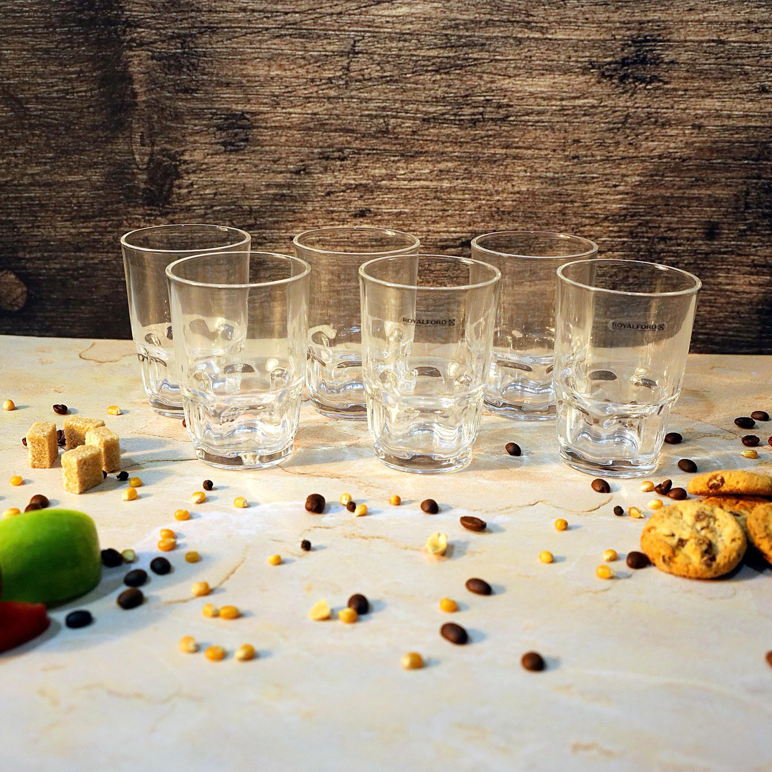 Glass 6-Piece Tumbler Set - 250 ml-household-dining-glassware-drinkingglasses-image-2