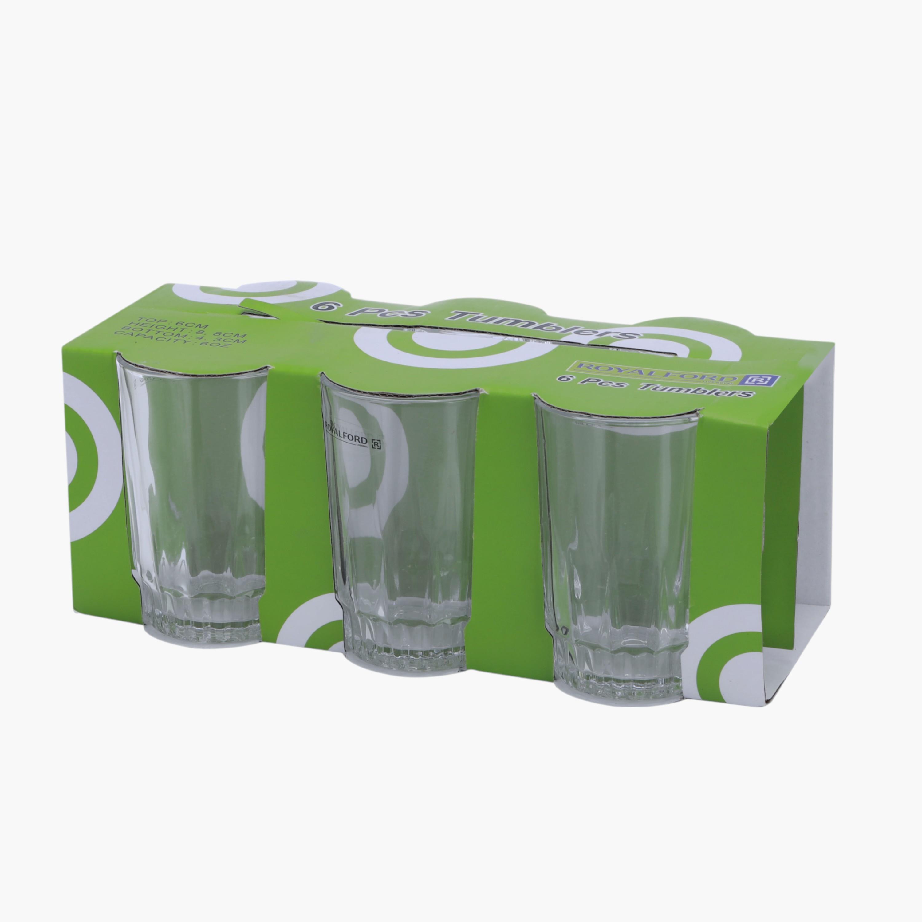 Glass 6-Piece Tumbler Set - 177 ml-household-dining-glassware-drinkingglasses-image-4