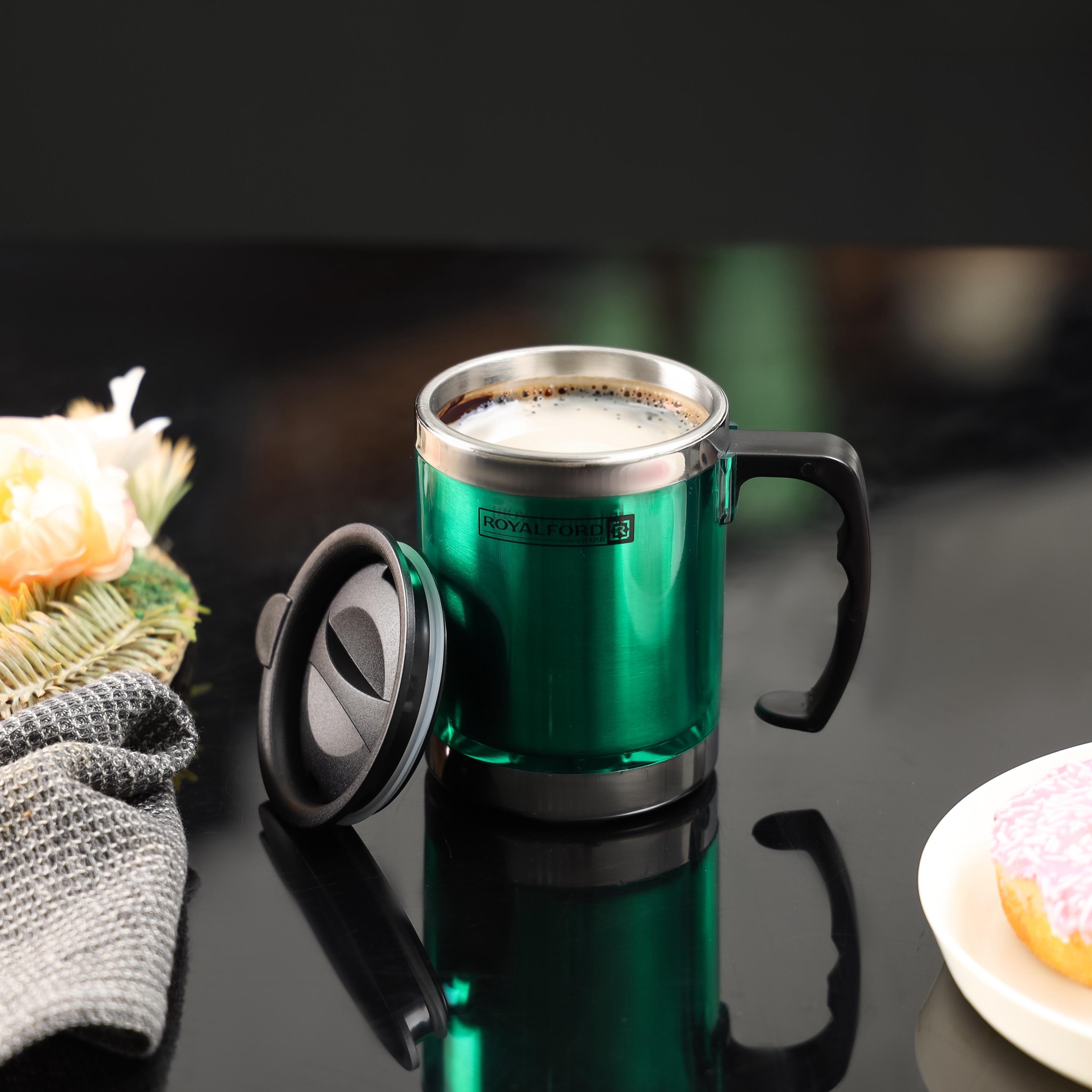 Royalford Double Wall Travel Mug - 290 ml-household-dining-teaandcoffee-mugsandcups-image-2