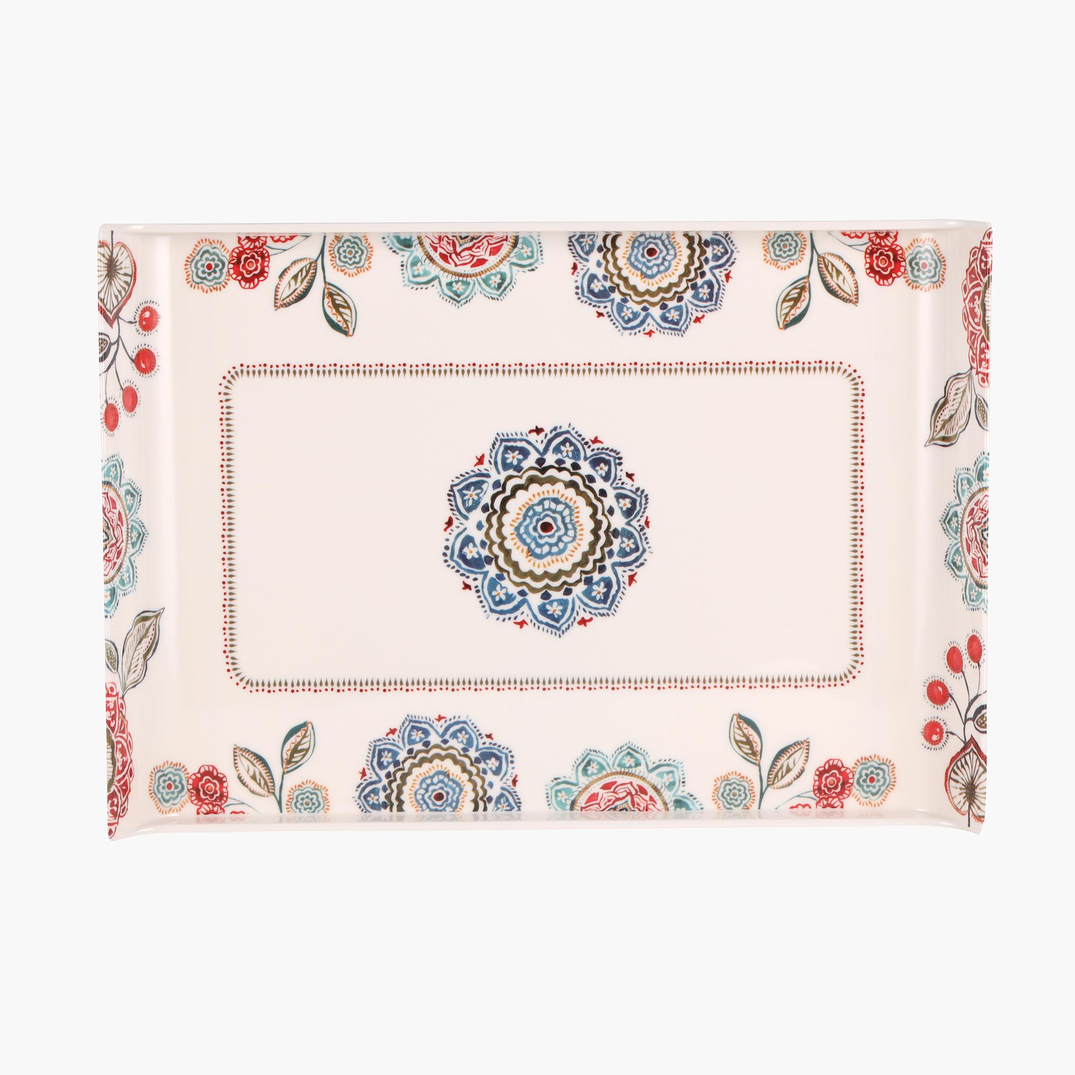 Melamine Boat Serving Tray with Handles - 39x2 cms-household-dining-serveware-servingtrays-image-2