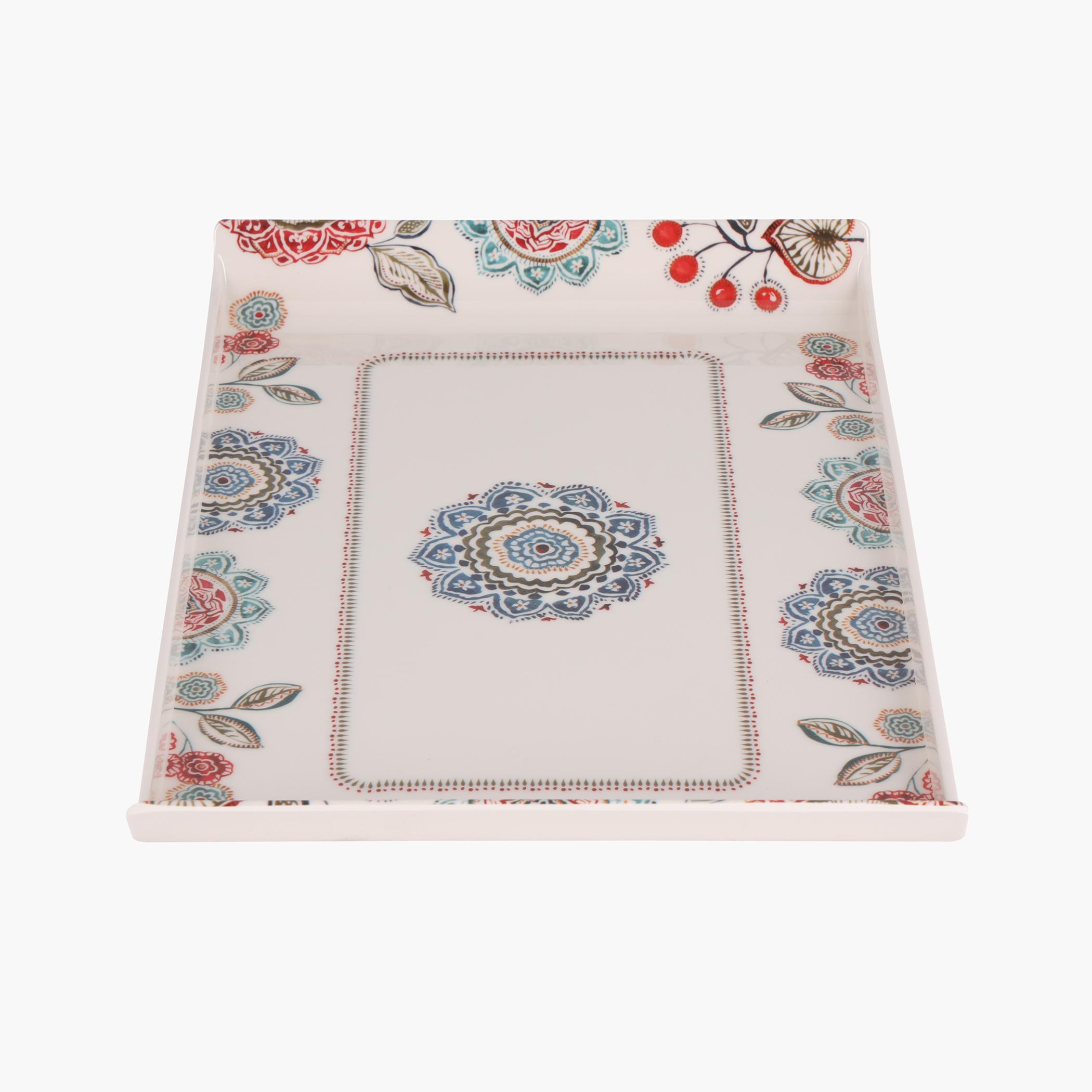 Melamine Boat Serving Tray with Handles - 39x2 cms-household-dining-serveware-servingtrays-image-4