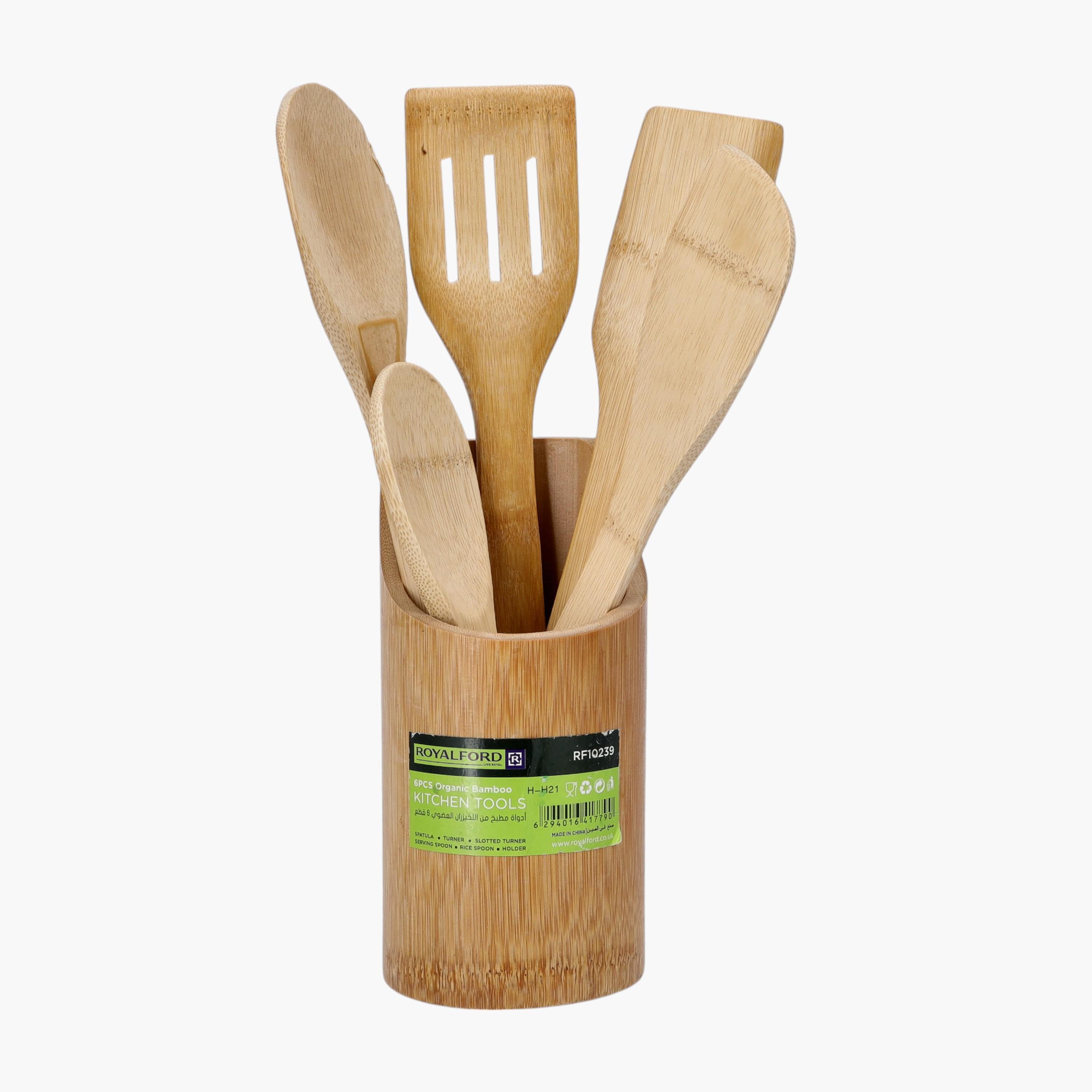 Organic Bamboo 6-Piece Kitchen Tools Set-household-kitchen-kitchentoolsandutensils-foodservingtools-image-4