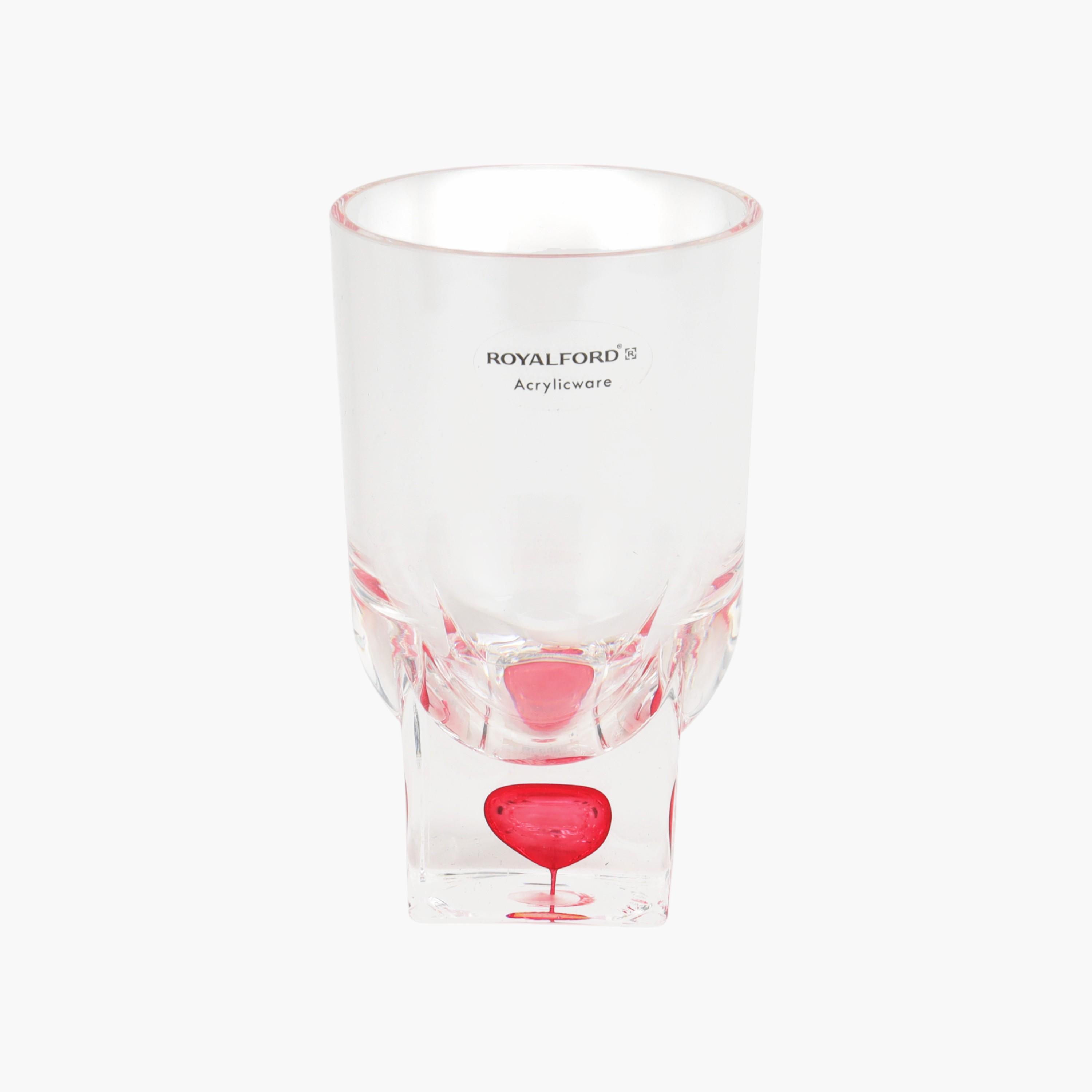 Acrylic Glass With Crystal Base-household-dining-glassware-drinkingglasses-image-1