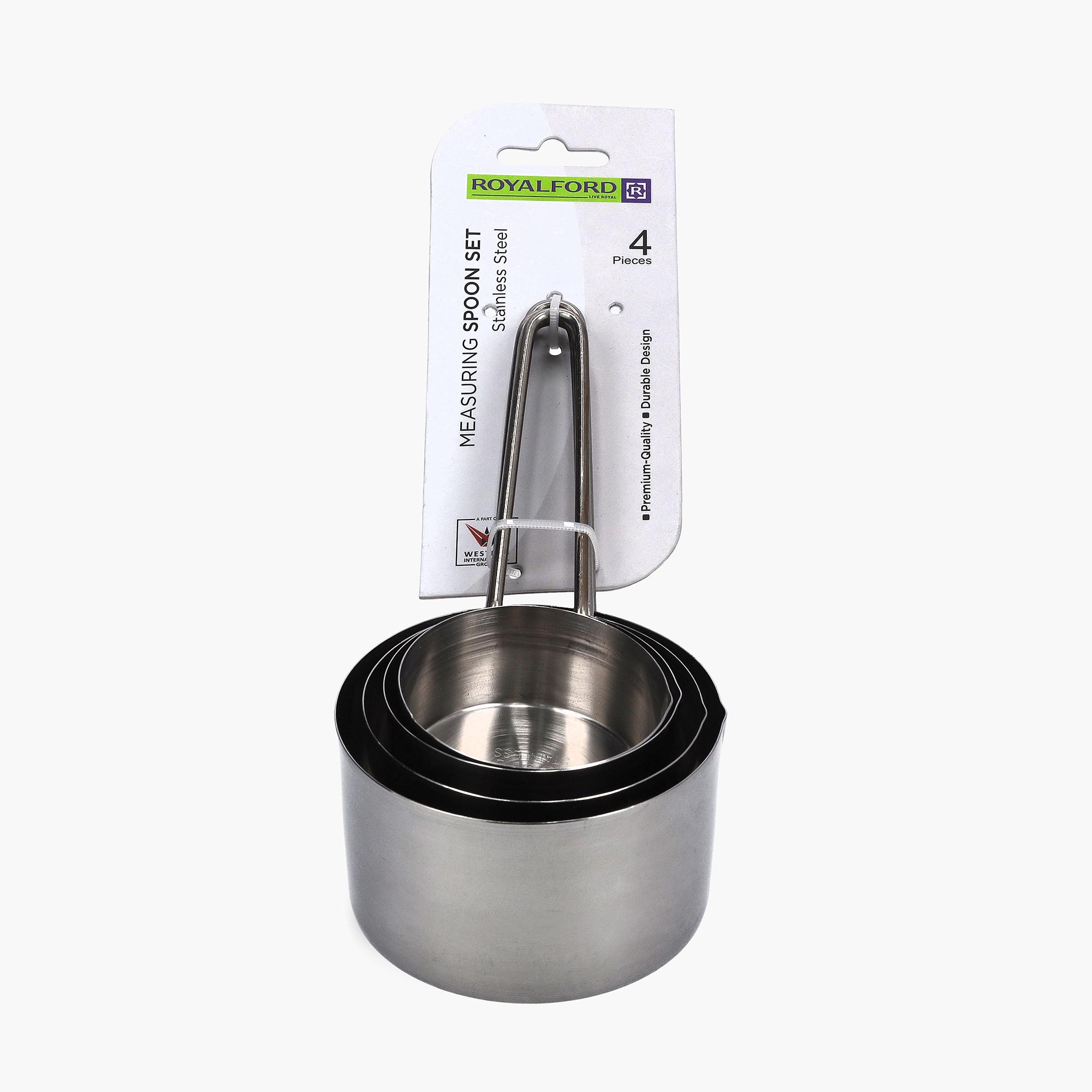 مجموعة ملاعق قياس ستانلس ستيل 4 قطع من رويال فورد-household-kitchen-kitchentoolsandutensils-cookingutensils-image-4