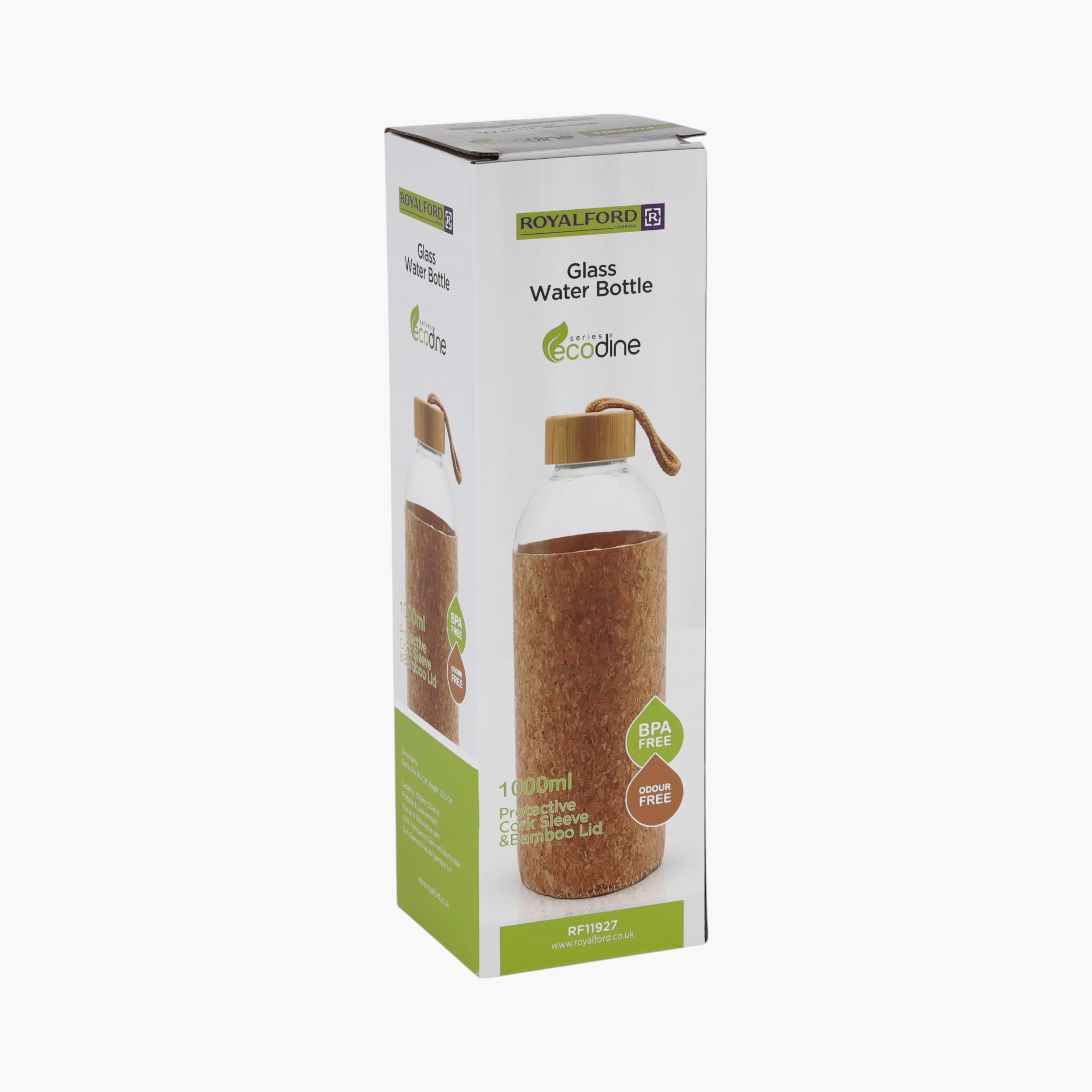 Glass Water Bottle with Removable Sleeves - 1 L-school-waterbottles-image-2