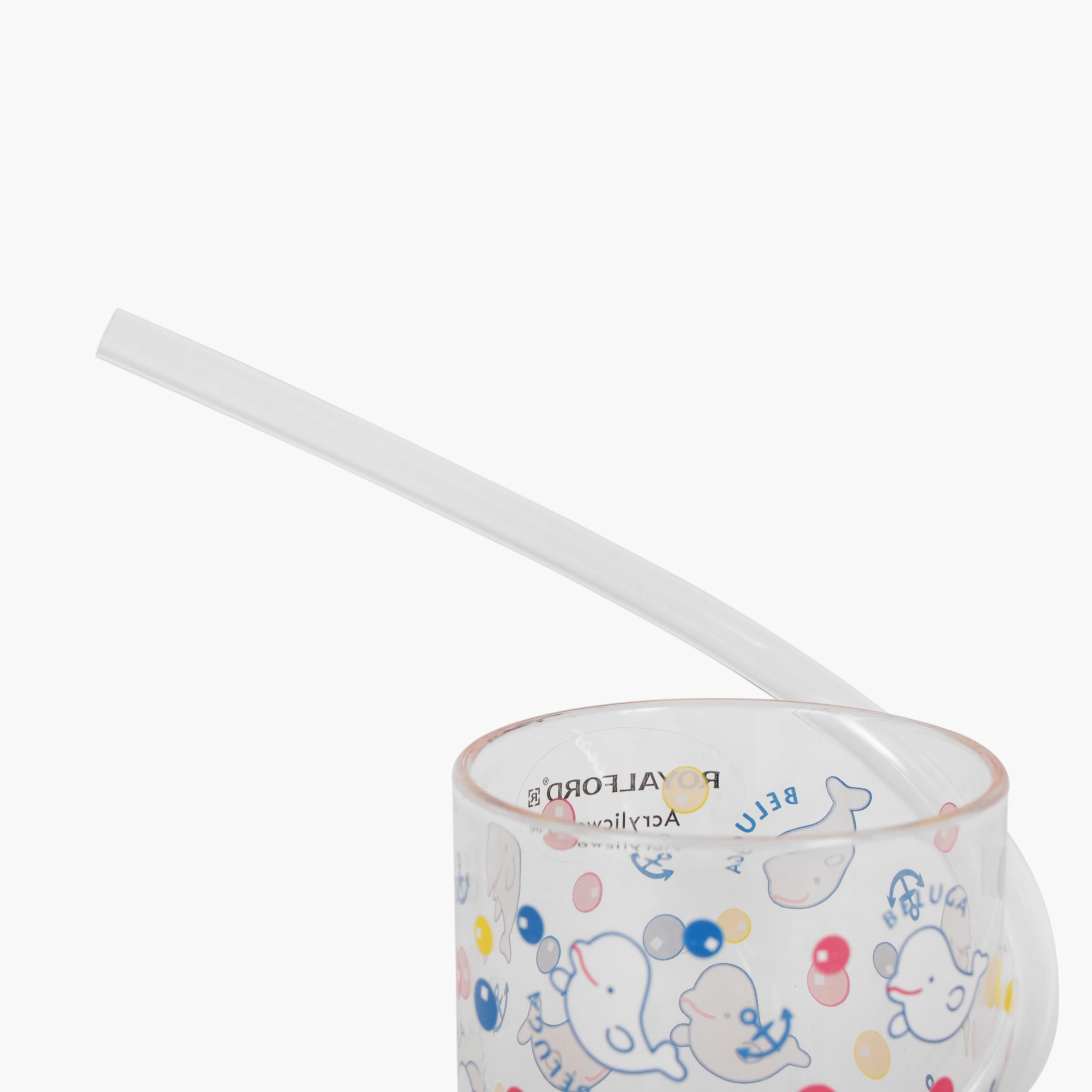 Acrylic Glass with Straw-household-dining-glassware-drinkingglasses-image-3