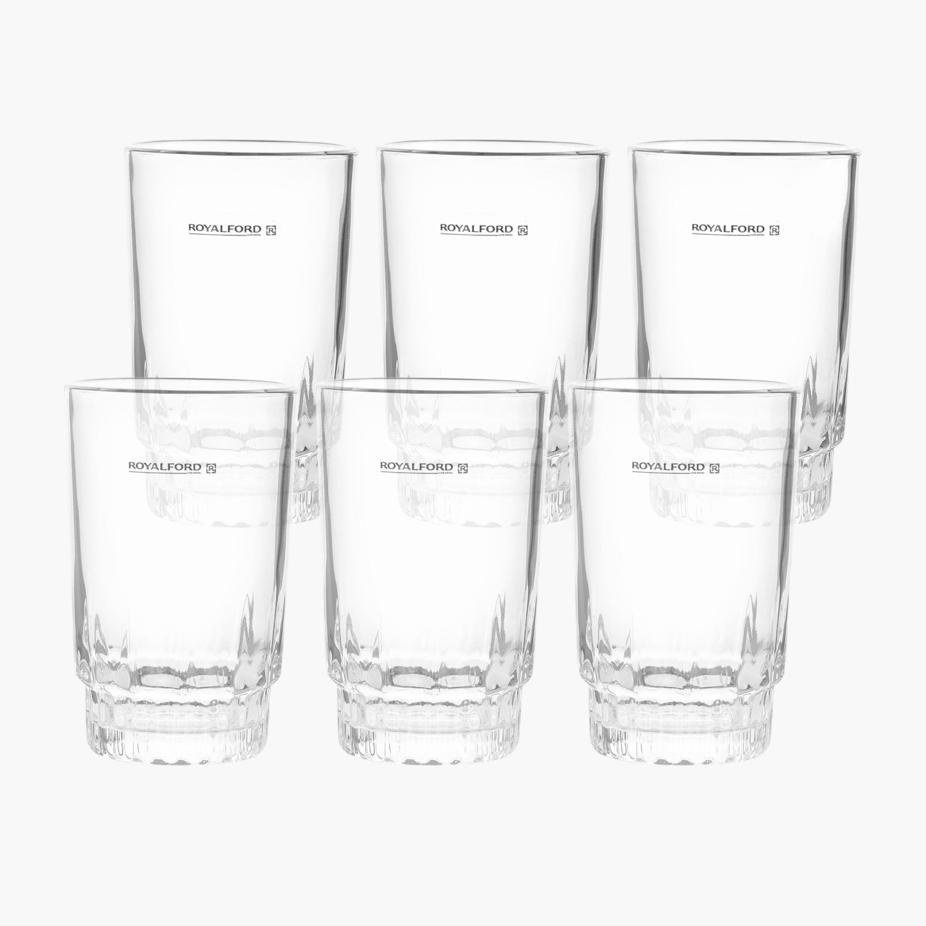 Glass 6-Piece Tumbler Set - 266 ml-household-dining-glassware-drinkingglasses-image-1