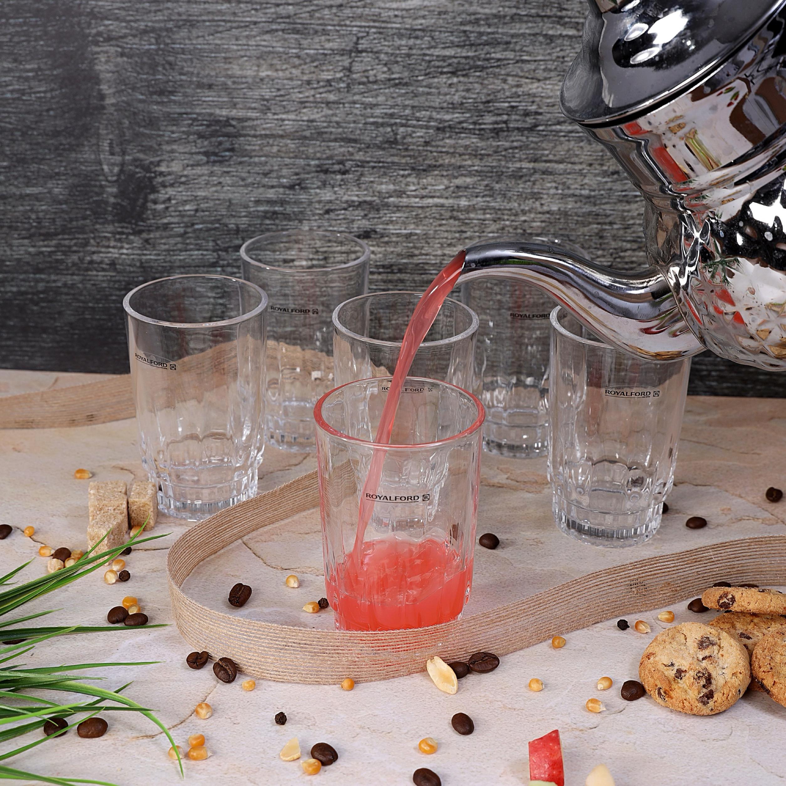 Glass 6-Piece Tumbler Set - 266 ml-household-dining-glassware-drinkingglasses-image-2