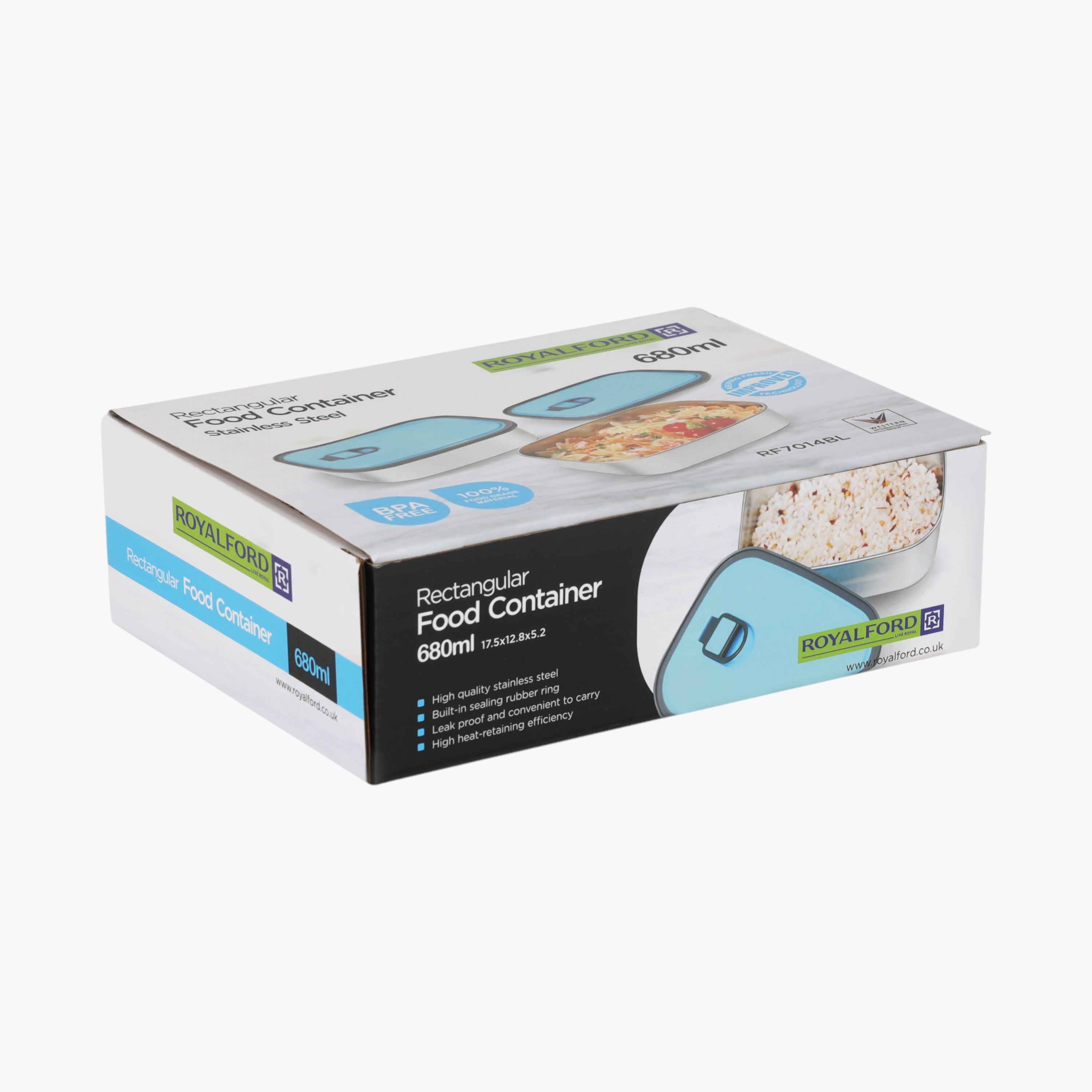 Stainless Steel Airtight Lunch Box - 680 ml-household-kitchen-foodstorage-containers-image-5