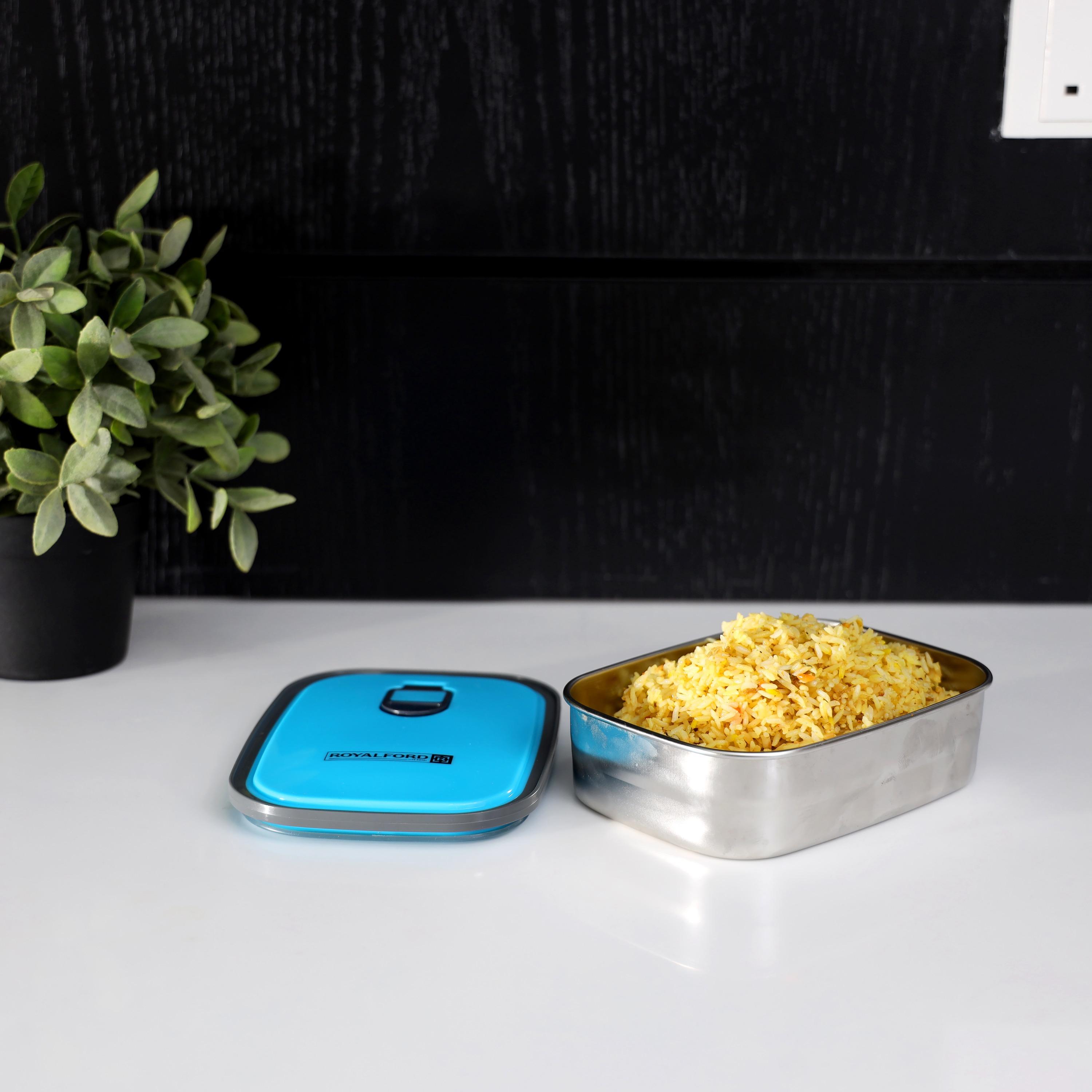 Stainless Steel Airtight Lunch Box - 680 ml-household-kitchen-foodstorage-containers-image-8