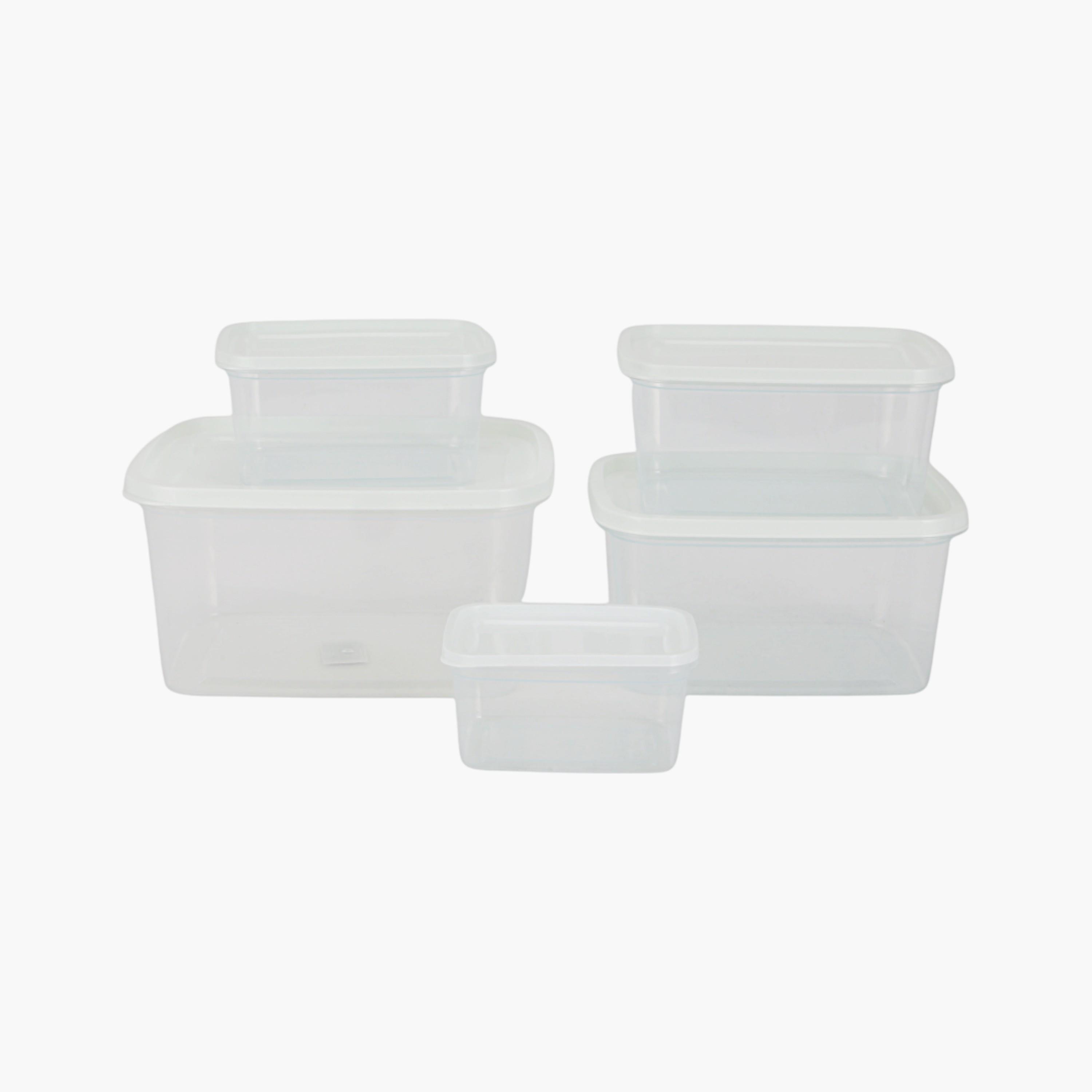 Rectangular 5-Piece Food Storage Container Set-household-kitchen-foodstorage-containers-image-3