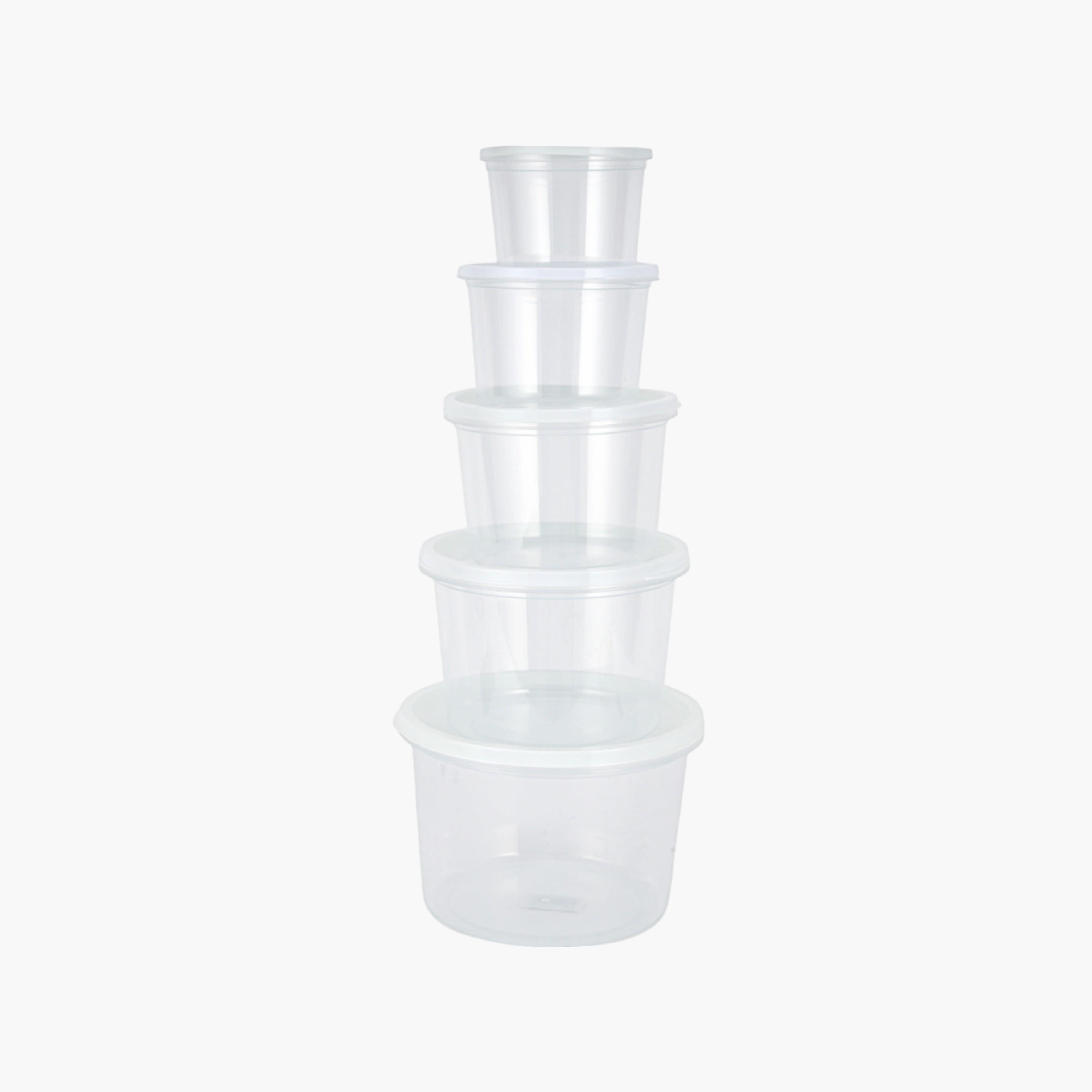 Round 5-Piece Food Storage Container Set-household-kitchen-foodstorage-containers-image-1