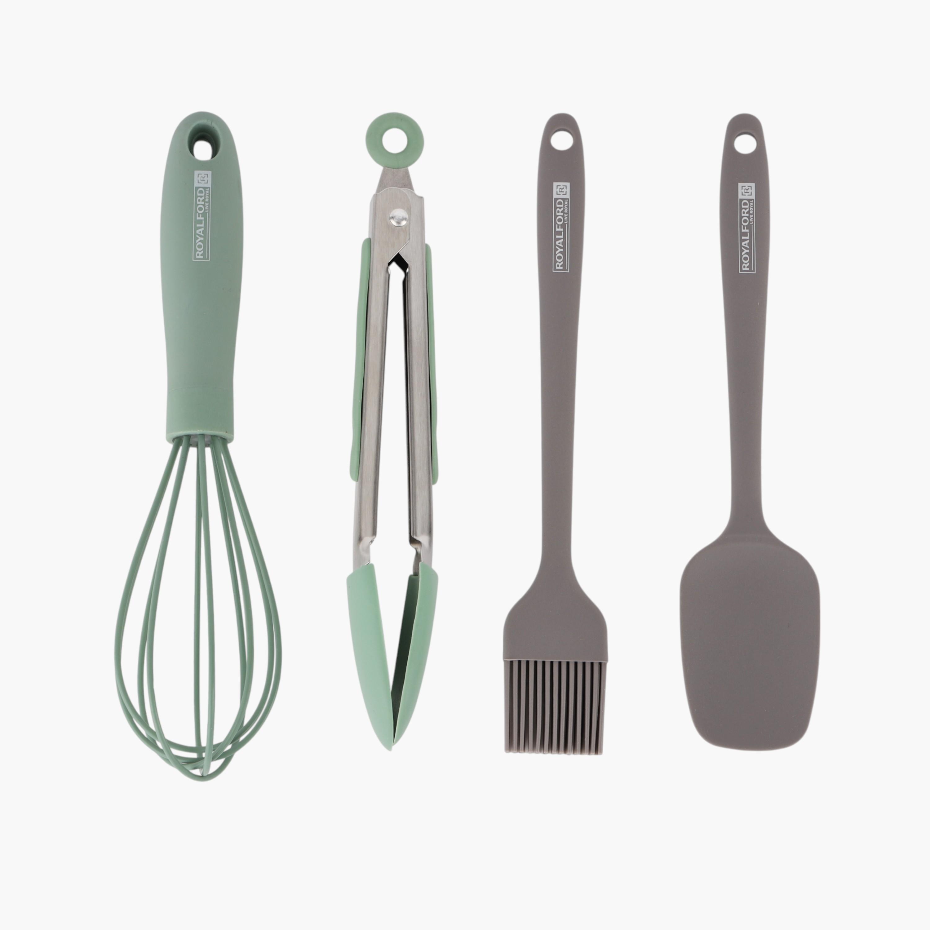 Royalford 4-Piece Silicone Kitchen Tool Set-household-kitchen-kitchentoolsandutensils-foodservingtools-image-1