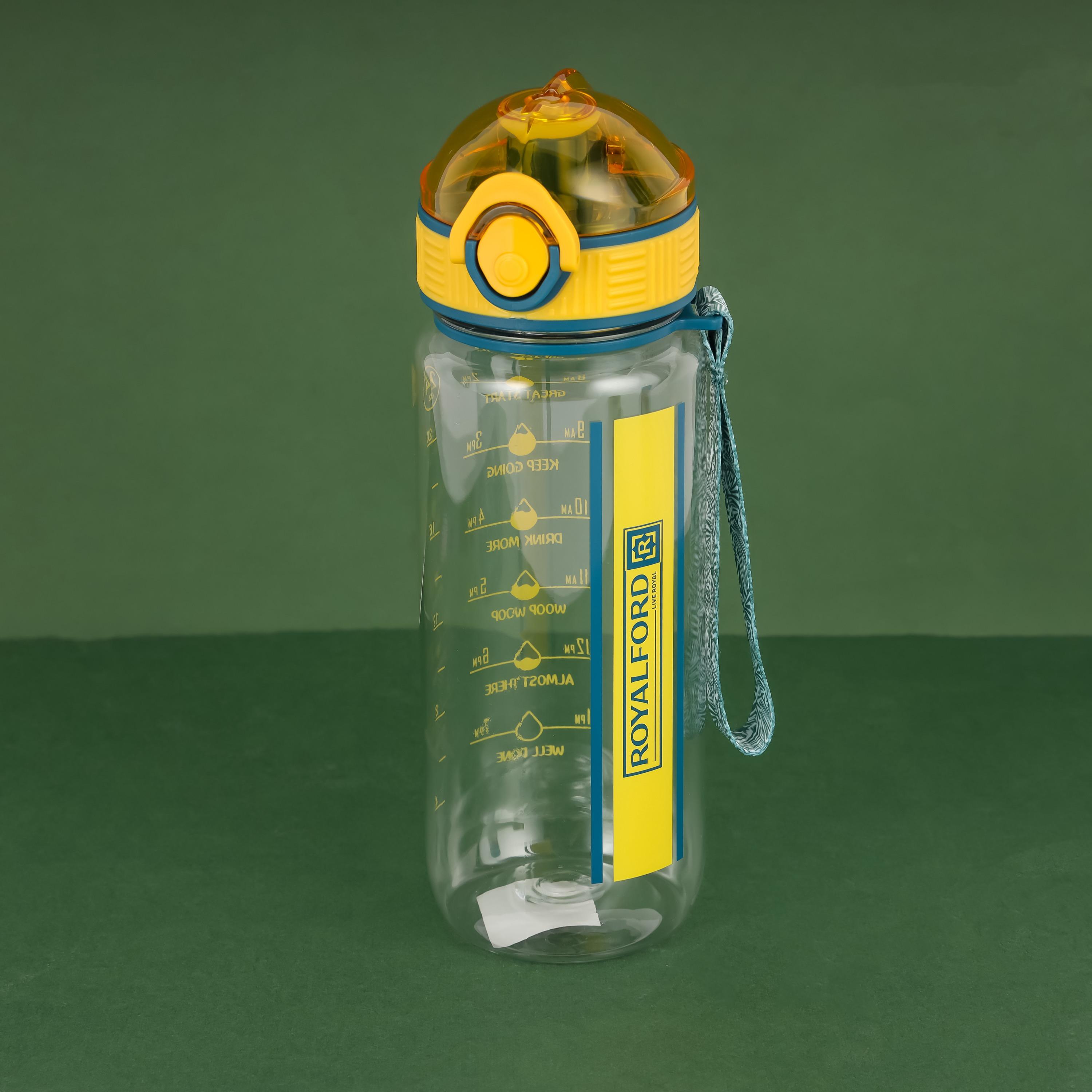 Royalford Sipper Water Bottle with Flip Lid and Volume Tracker - 700 ml-school-waterbottles-image-7