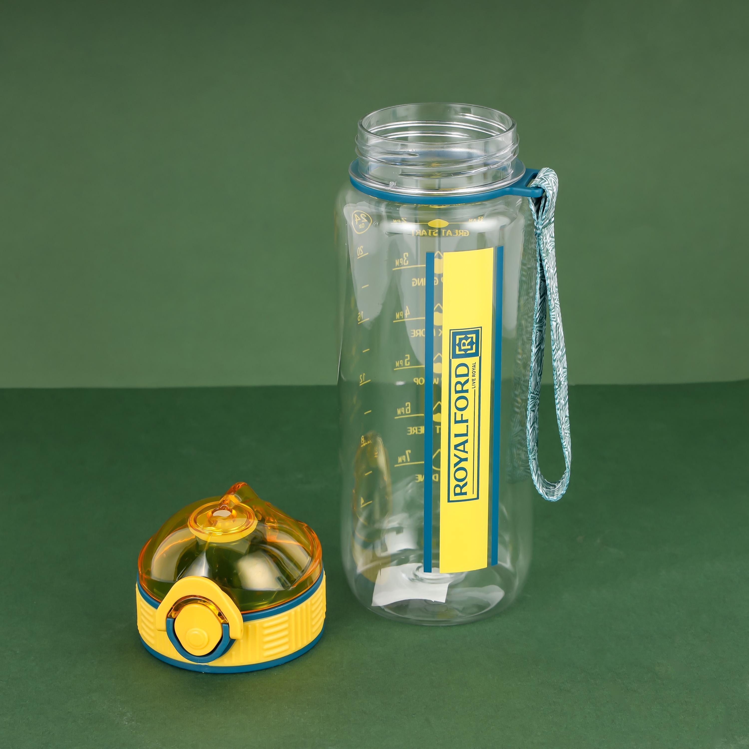 Royalford Sipper Water Bottle with Flip Lid and Volume Tracker - 700 ml-school-waterbottles-image-8