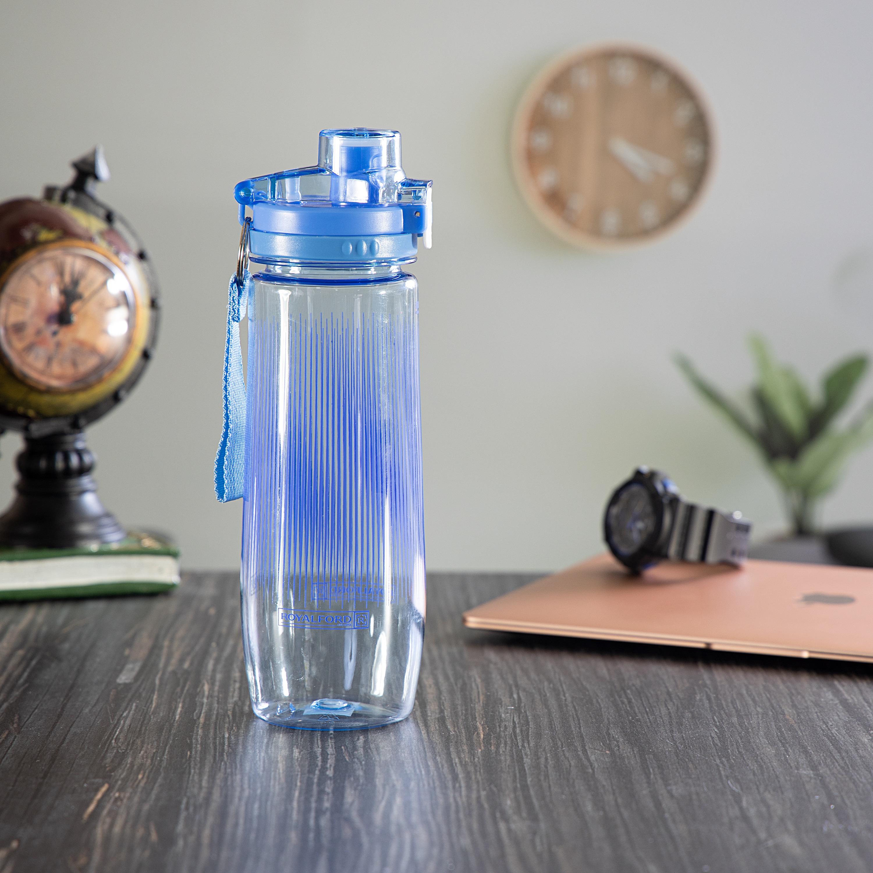 Royalford Sipper Water Bottle with Button Lock Lid - 850 ml-school-waterbottles-image-2