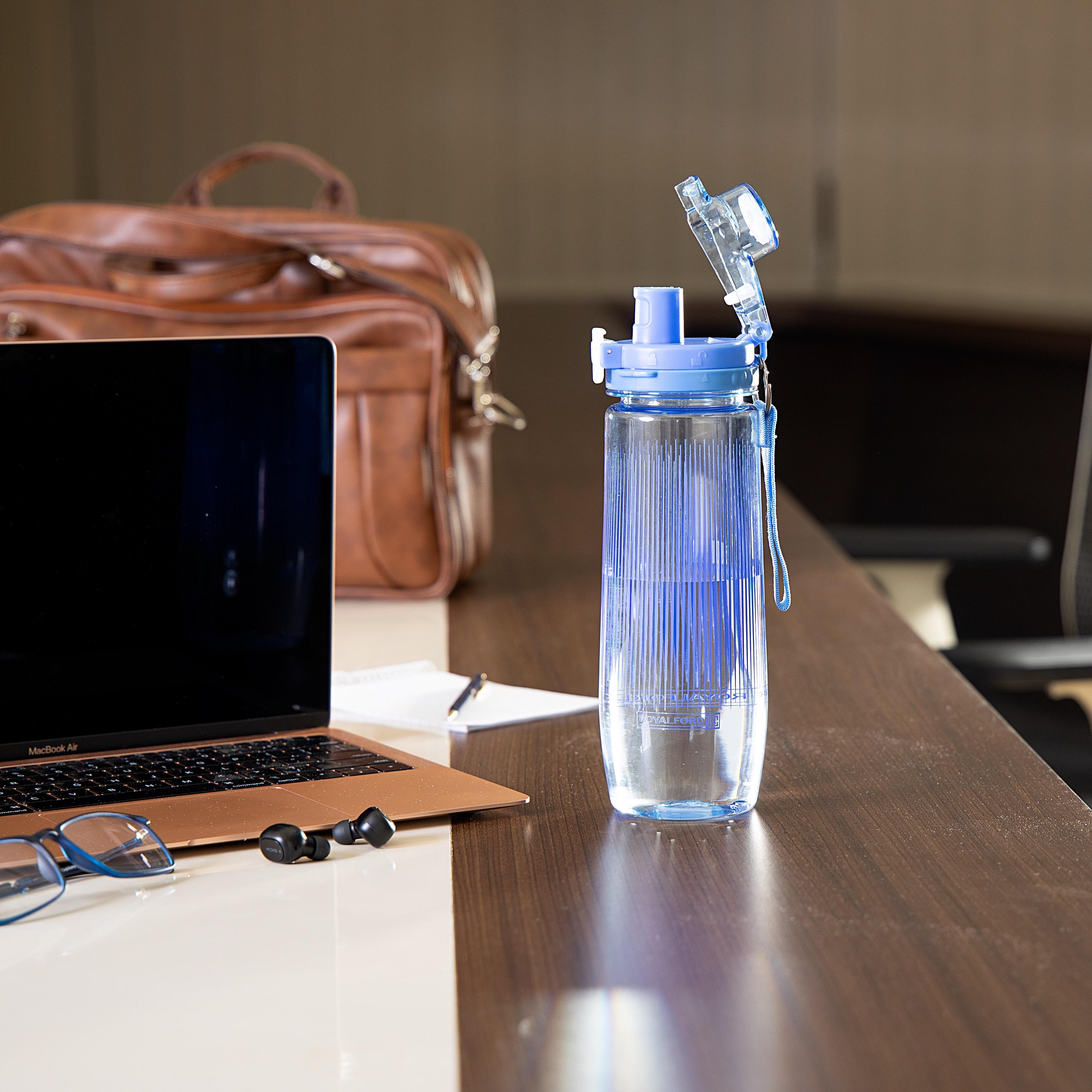 Royalford Sipper Water Bottle with Button Lock Lid - 850 ml-school-waterbottles-image-6