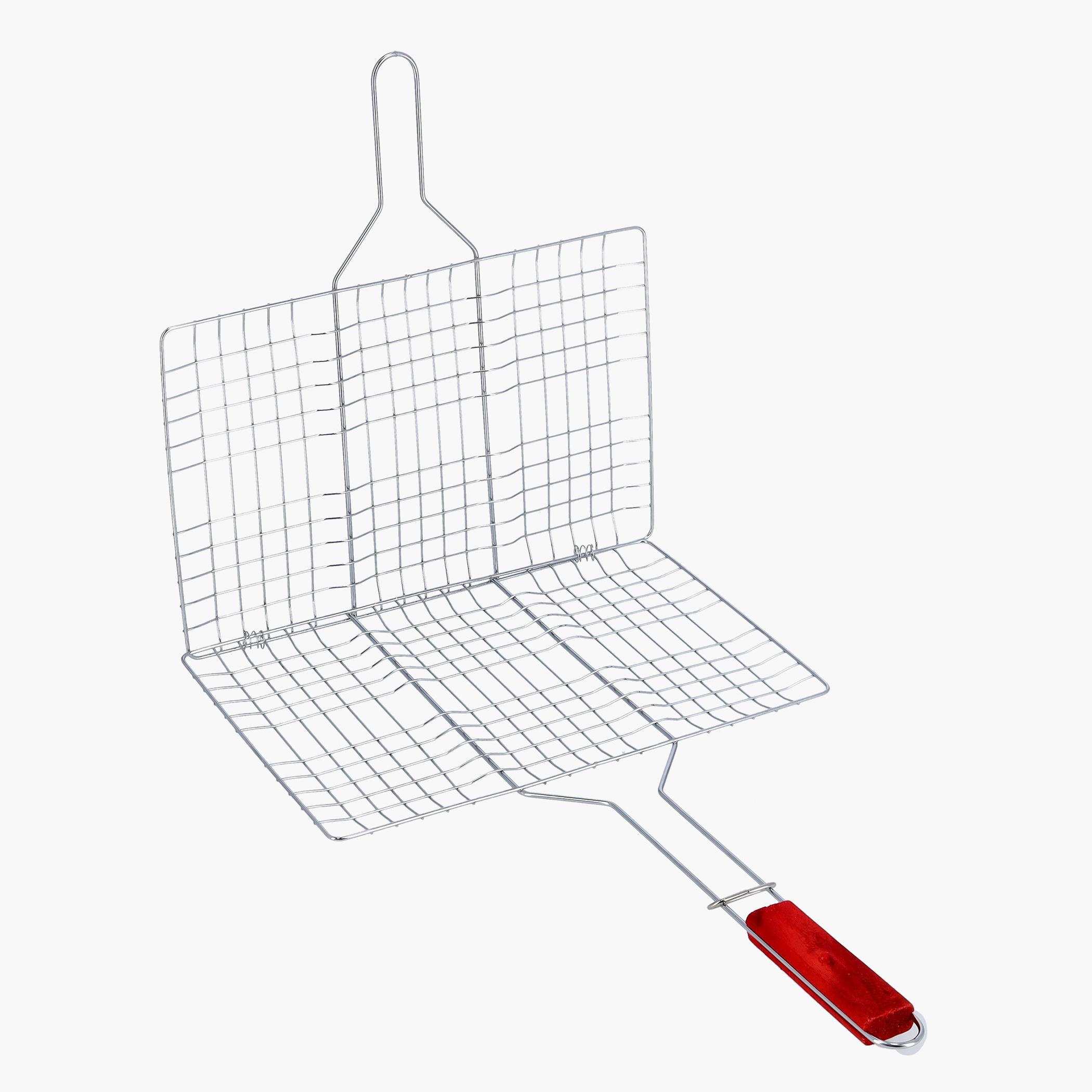Portable Barbeque Grill with Wooden Handle-household-kitchen-kitchentoolsandutensils-foodservingtools-image-2
