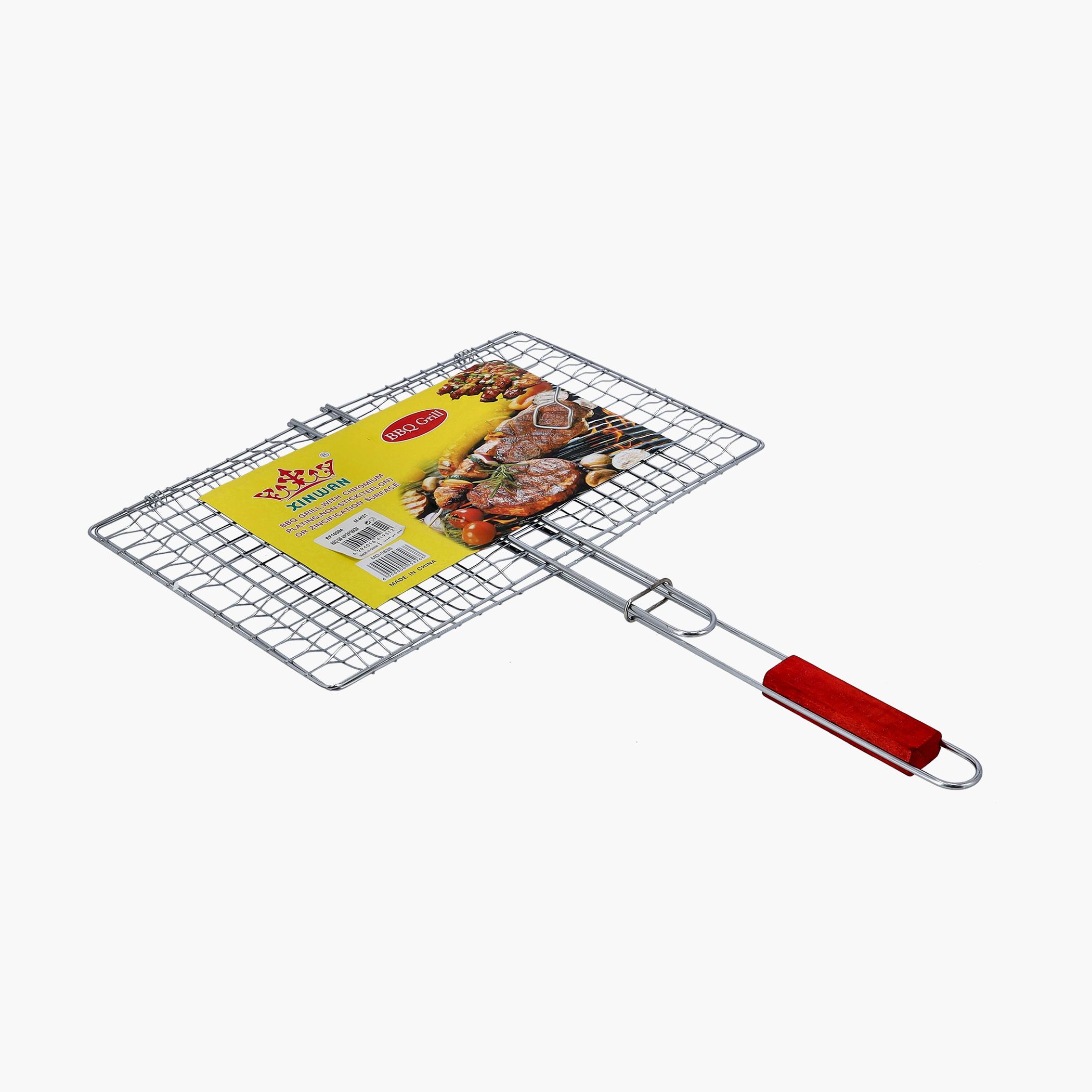 Royalford Chrome Plated Barbeque Grill with Wooden Handle-household-kitchen-kitchentoolsandutensils-foodservingtools-image-6