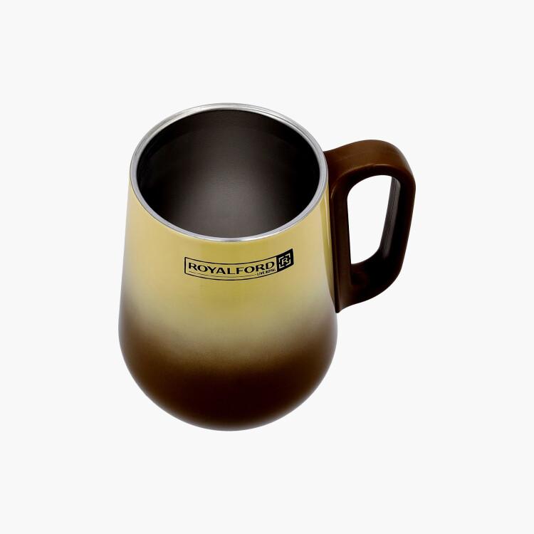 Royalford Double Wall Stainless Steel Mug with Lid - 270 ml-household-dining-teaandcoffee-mugsandcups-image-3
