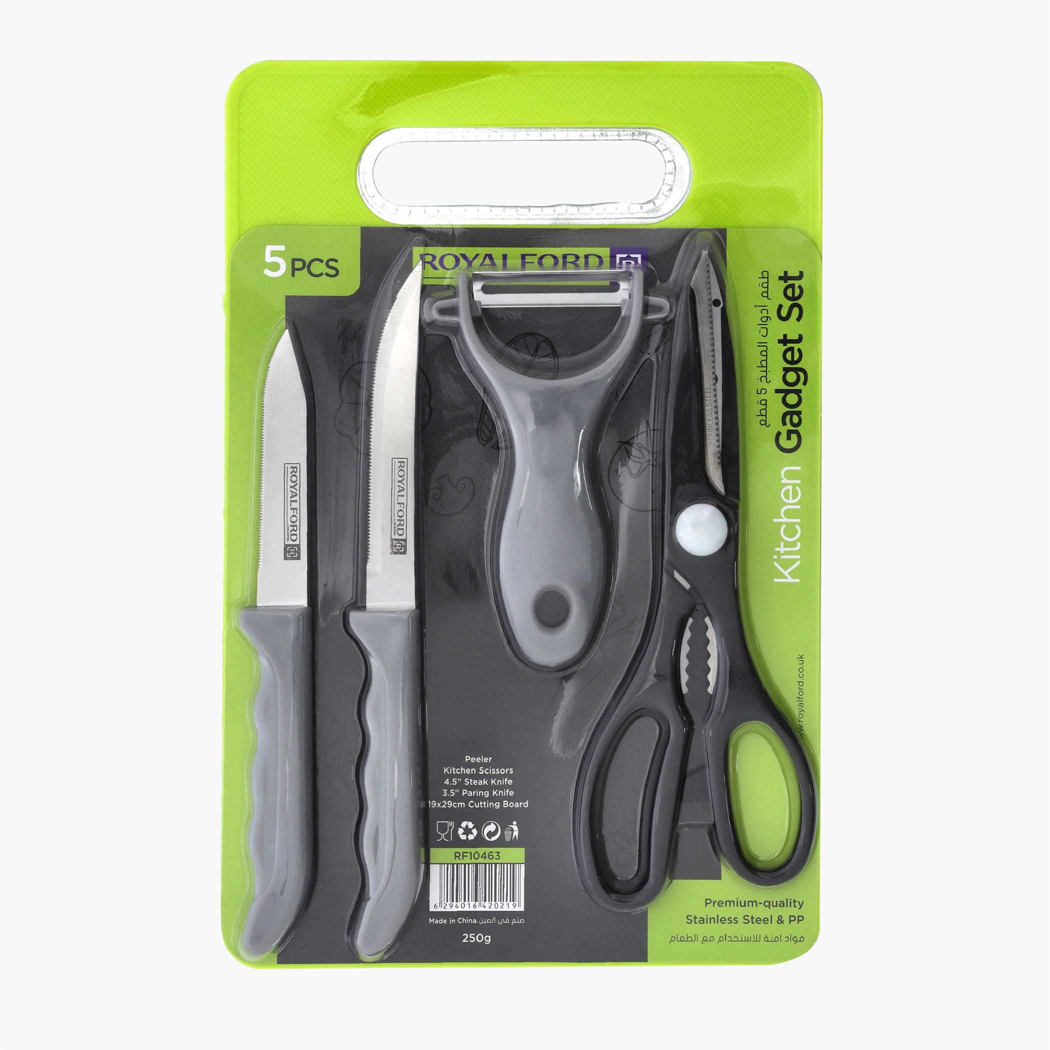 Stainless Steel 5-Piece Kitchen Gadget Set-household-kitchen-kitchentoolsandutensils-knives-image-5