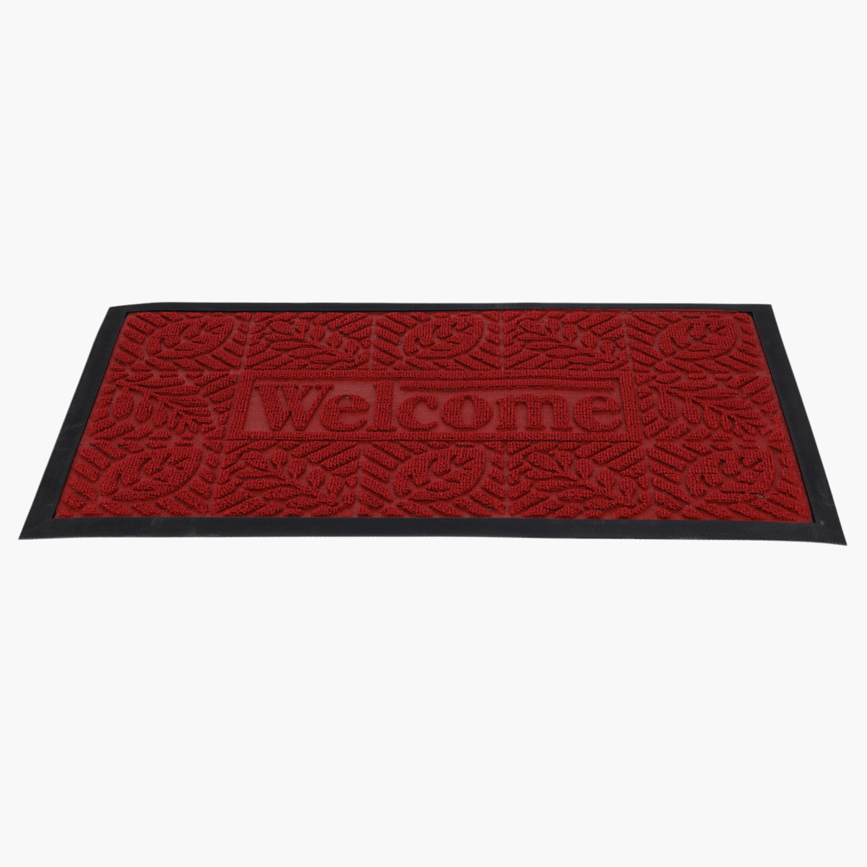 Leaf Textured Doormat - 45x75 cms-household-kitchen-kitchenorganising-kitchentrolleys-image-2