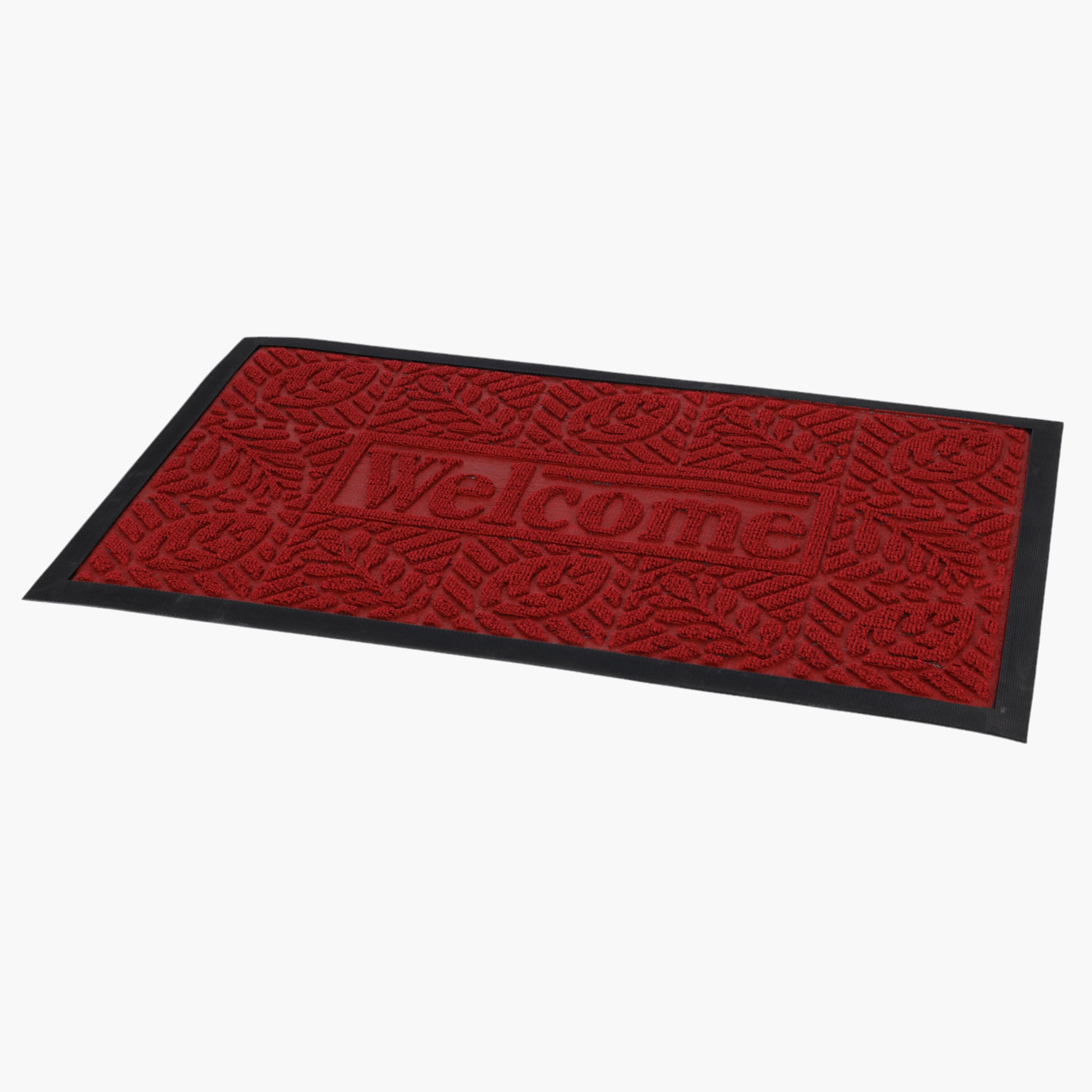 Leaf Textured Doormat - 45x75 cms-household-kitchen-kitchenorganising-kitchentrolleys-image-3