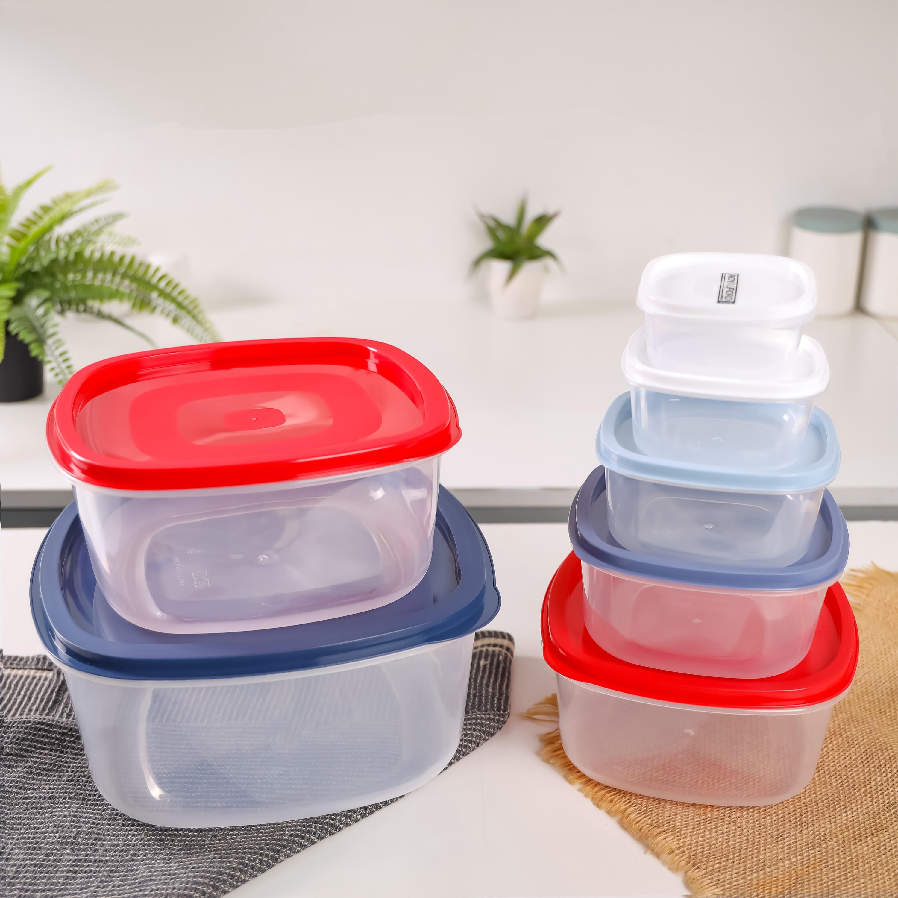 Royalford 7-Piece Square Food Storage Container Set-household-kitchen-foodstorage-containers-image-2