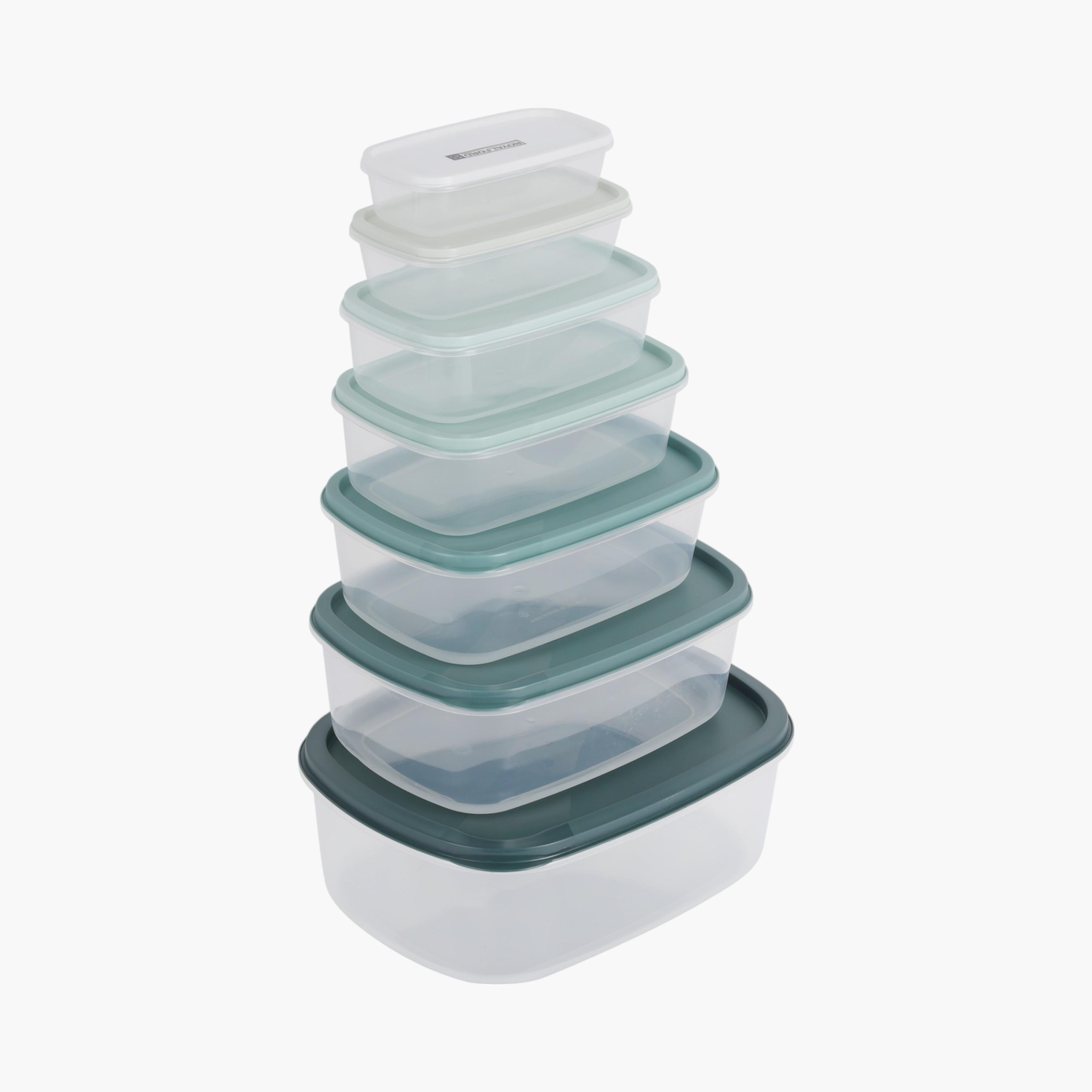 Rectangle 7-Piece Food Storage Container Set-household-kitchen-foodstorage-containers-image-1