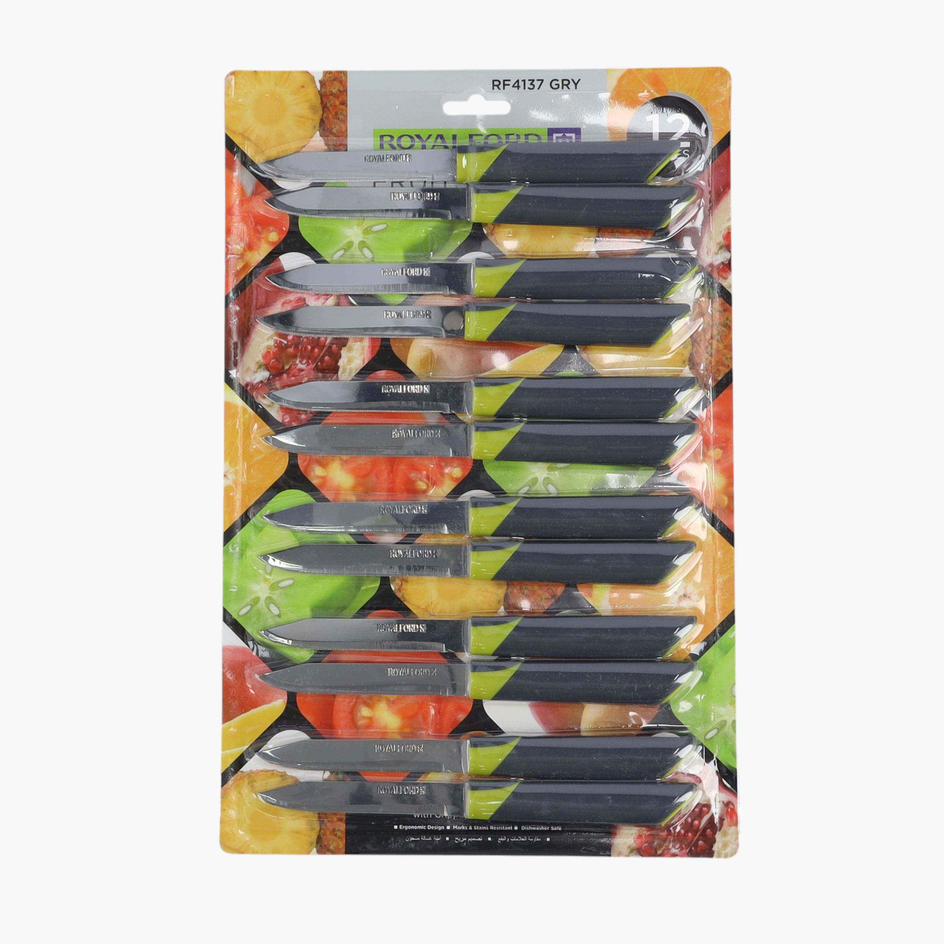 طقم سكاكين فاكهة ستانلس ستيل 12 قطعة من رويال فورد-household-kitchen-kitchentoolsandutensils-knives-image-6