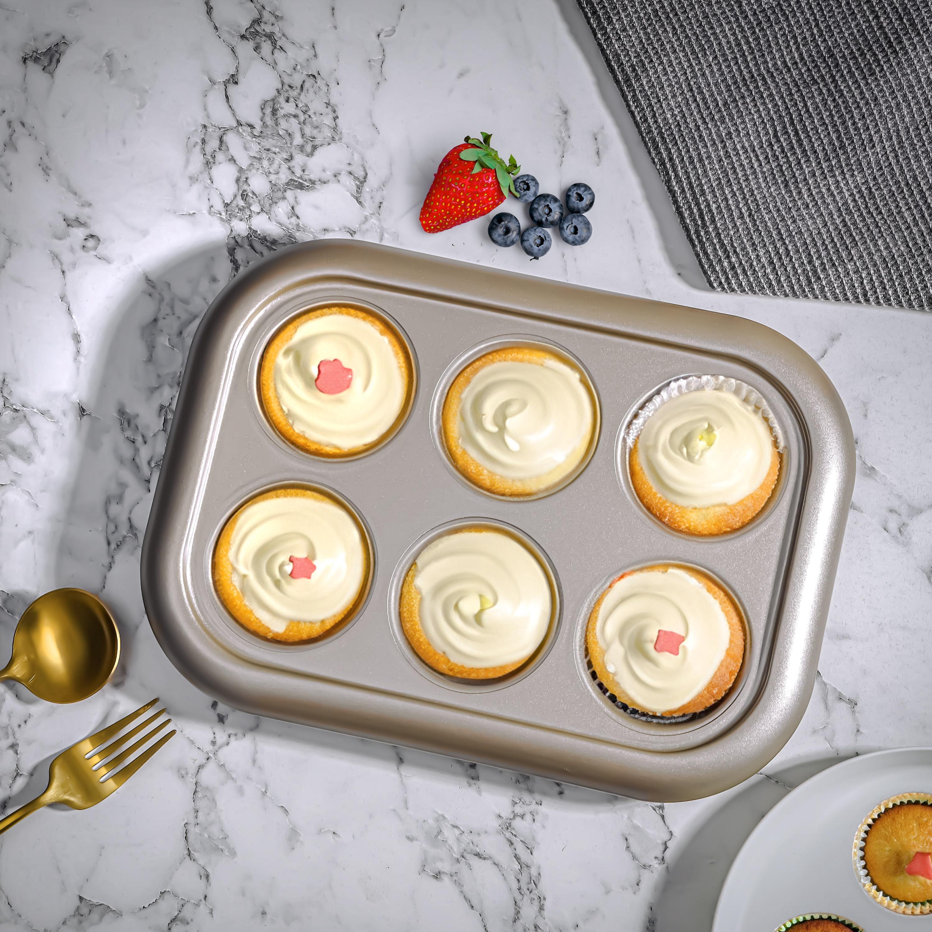 صينية مافن بريميوم غير قابلة للالتصاق 6 أكواب من رويال فورد-household-kitchen-bakeware-bakingdishes-image-4