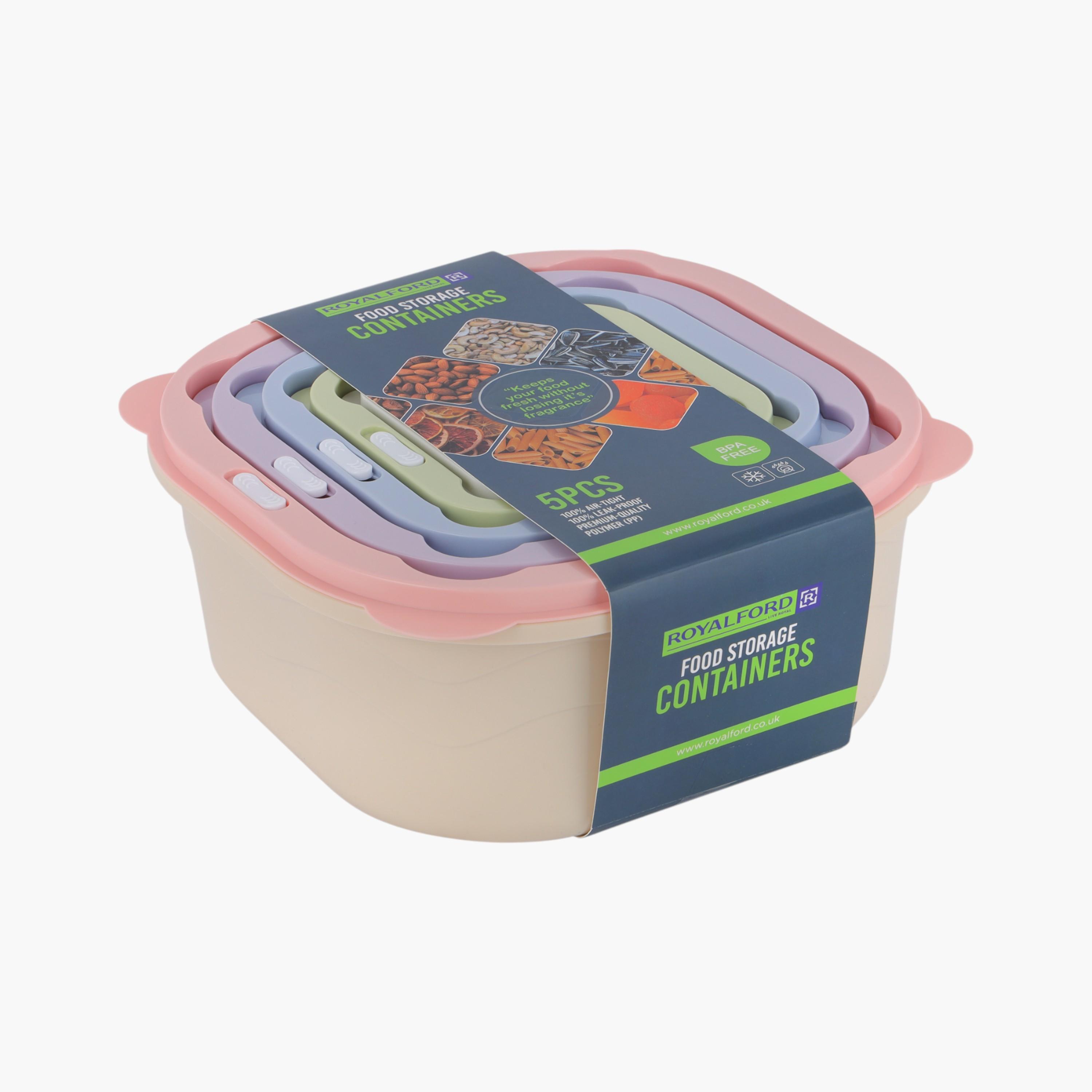 Royalford 5-Piece Food Storage Container Set-household-kitchen-foodstorage-containers-image-3