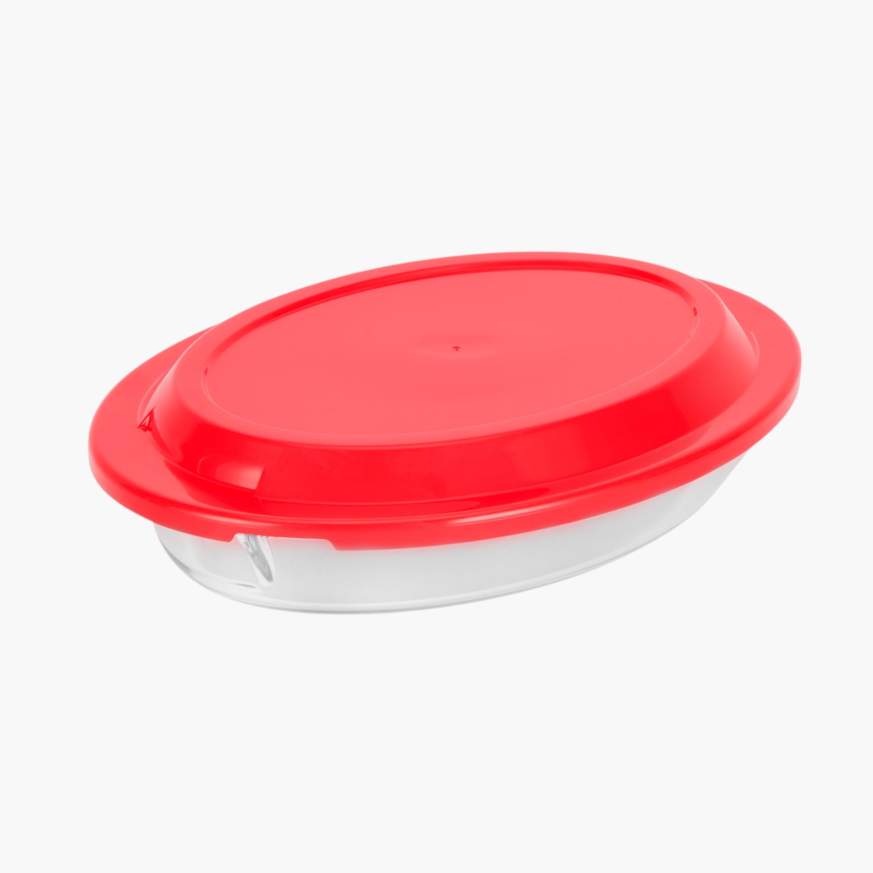 Glass Baking Dish with Lid - 0.8 L-household-kitchen-bakeware-bakingdishes-image-1