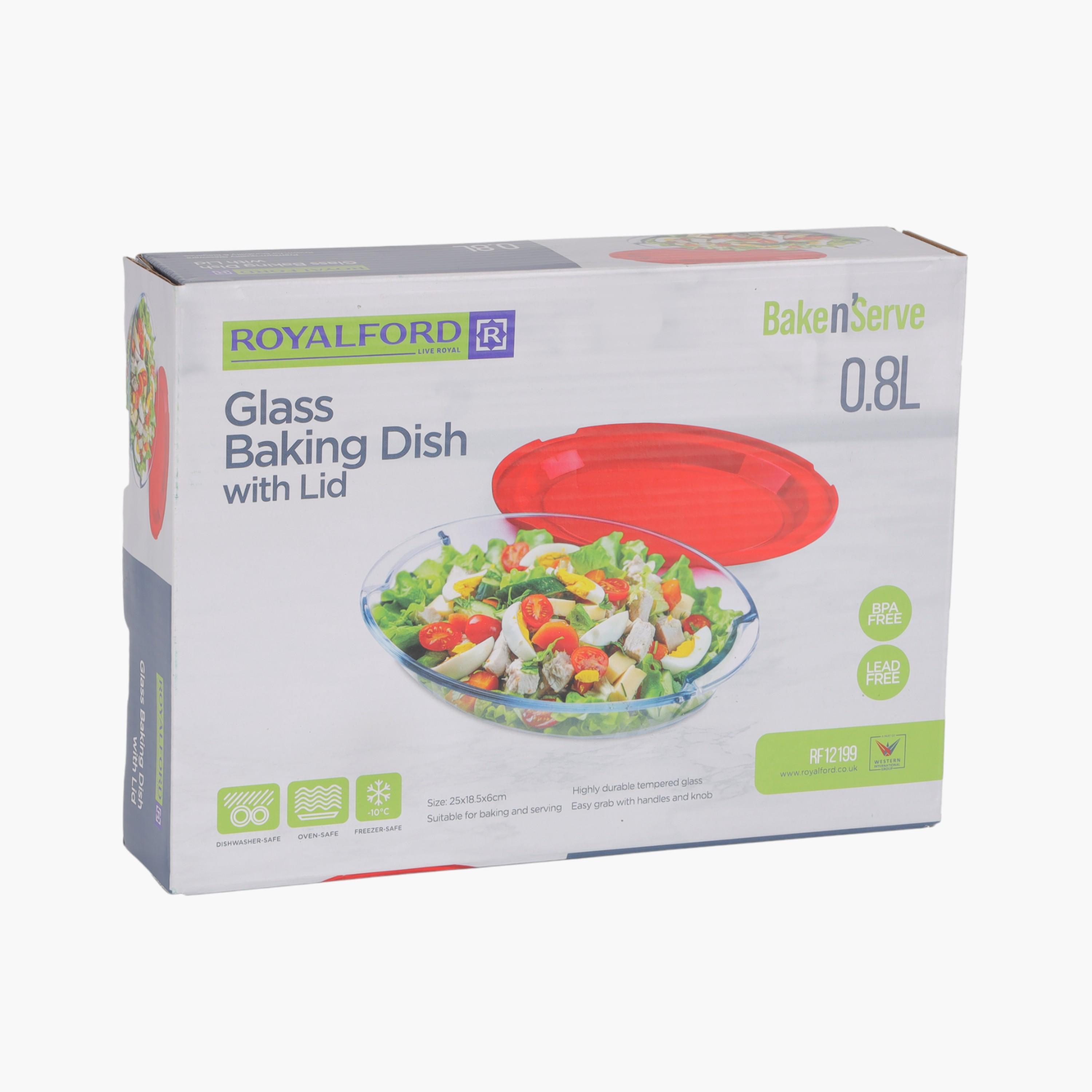 Glass Baking Dish with Lid - 0.8 L-household-kitchen-bakeware-bakingdishes-image-6