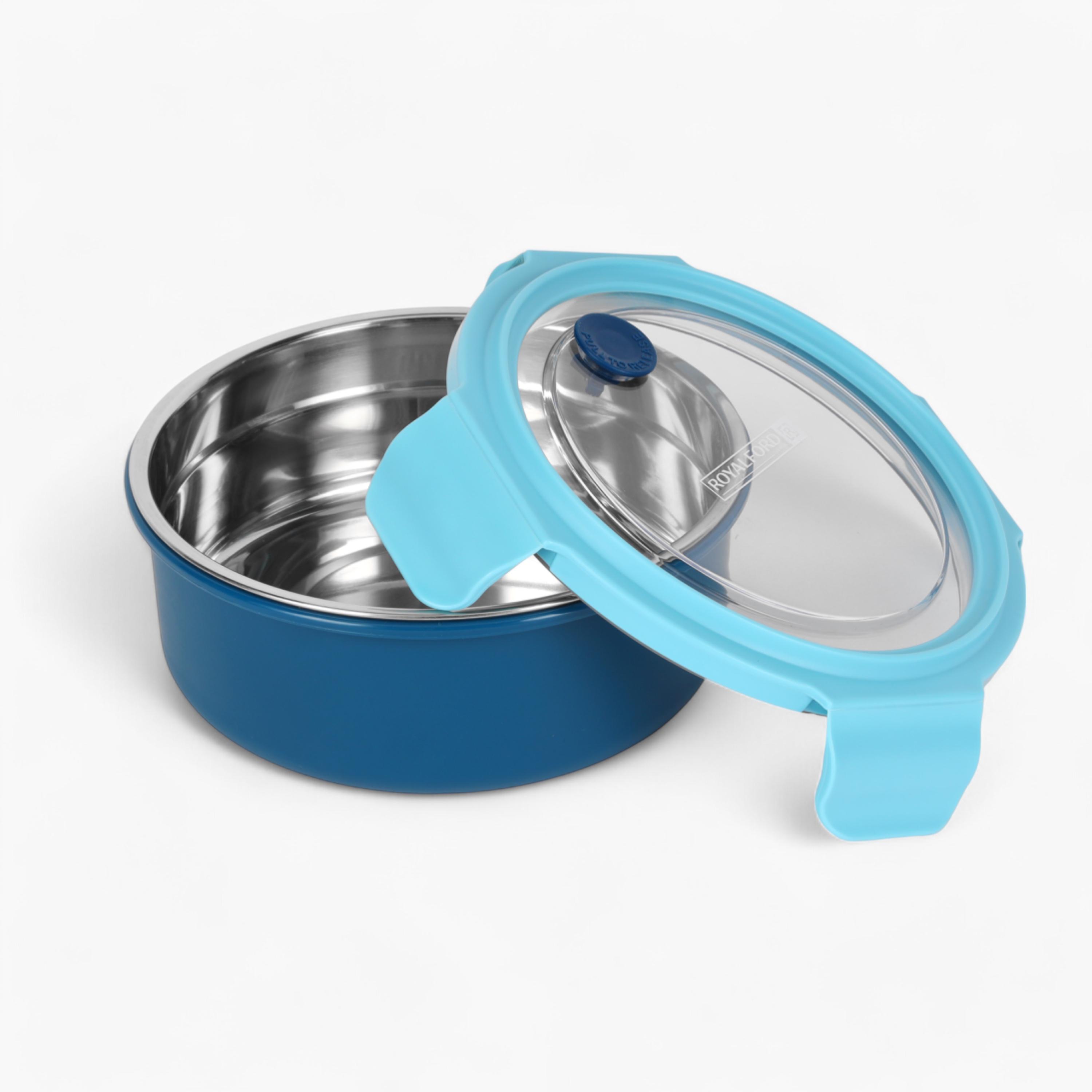 صندوق طعام ستانلس ستيل من رويال فورد - 1000 مل-household-kitchen-foodstorage-containers-image-2