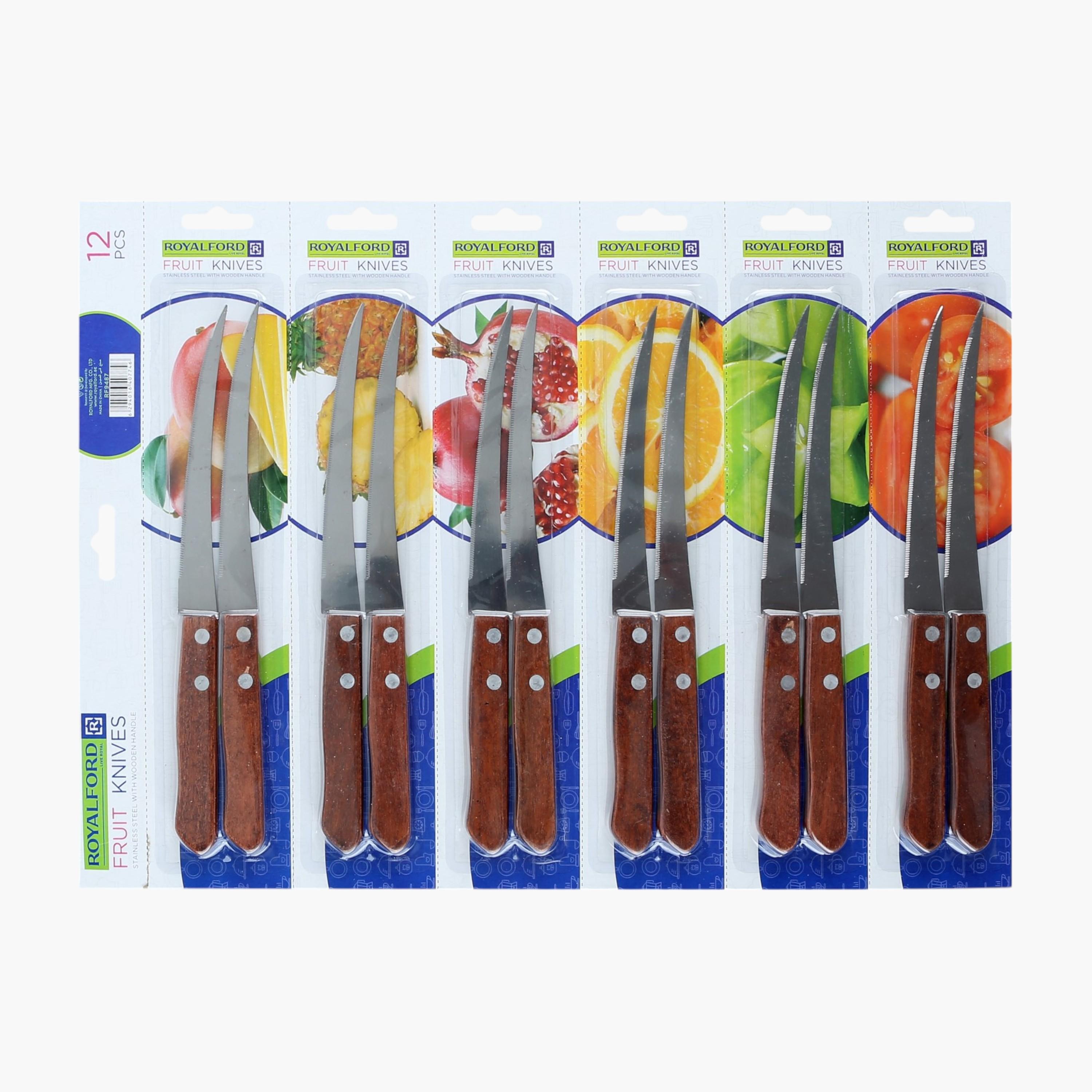 Royalford Deluxe 12-Piece Fruit Knife Set-household-kitchen-kitchentoolsandutensils-knives-image-1