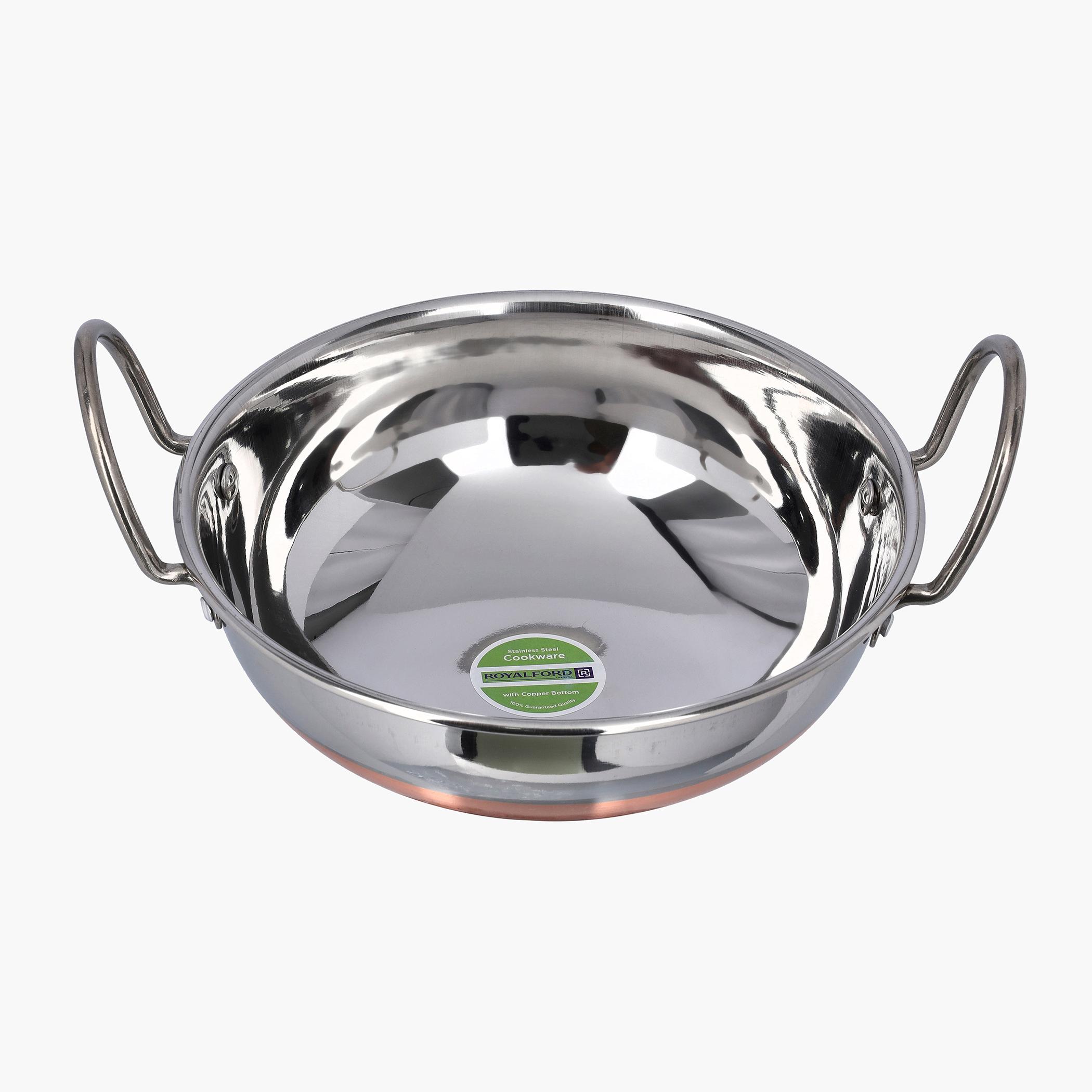 Kadai with Copper Bottom - 21 cms-household-kitchen-cookware-potsandpans-image-2