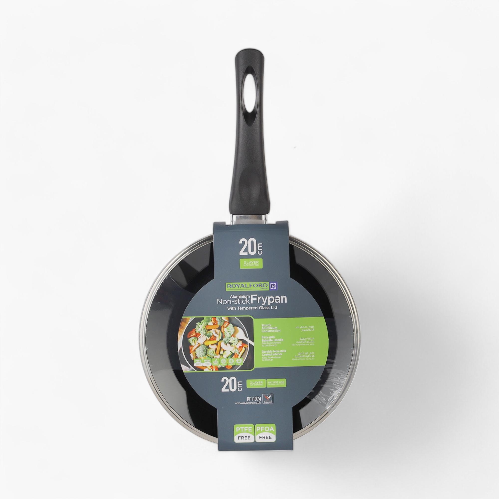 Non-Stick Aluminium Fry Pan with Tempered Glass Lid - 20 cms-household-kitchen-cookware-potsandpans-image-6