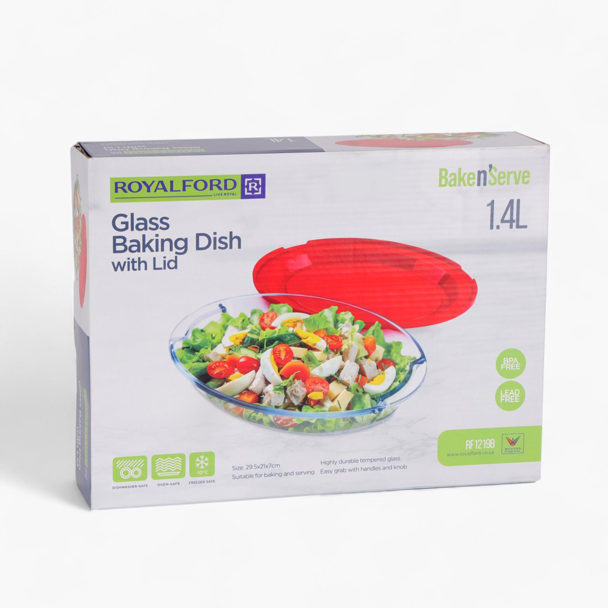 Glass Baking Dish with Lid - 1.4 L-household-kitchen-bakeware-bakingdishes-image-6
