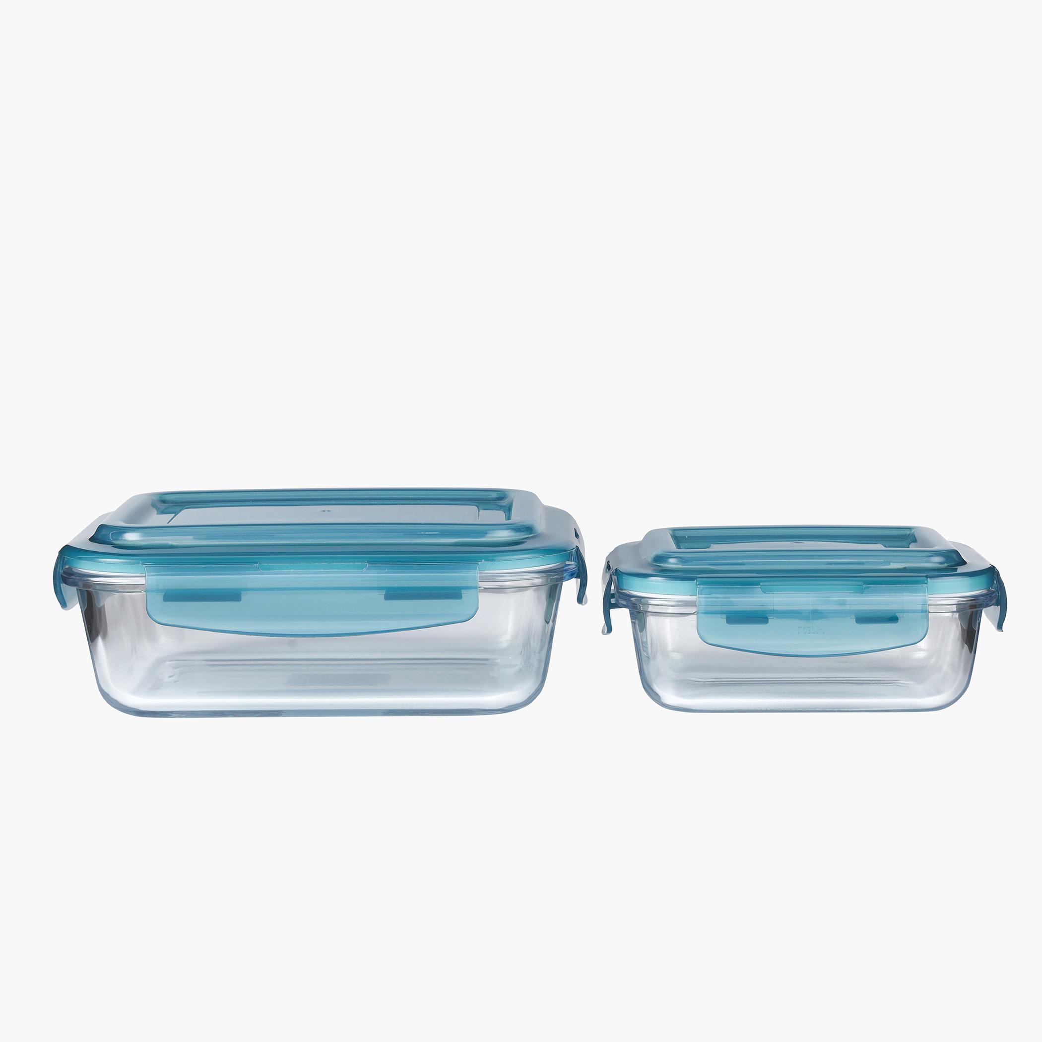 طقم حاويات زجاج محكمة مع غطاء من قطعتين من رويال فورد-household-kitchen-foodstorage-containers-image-1