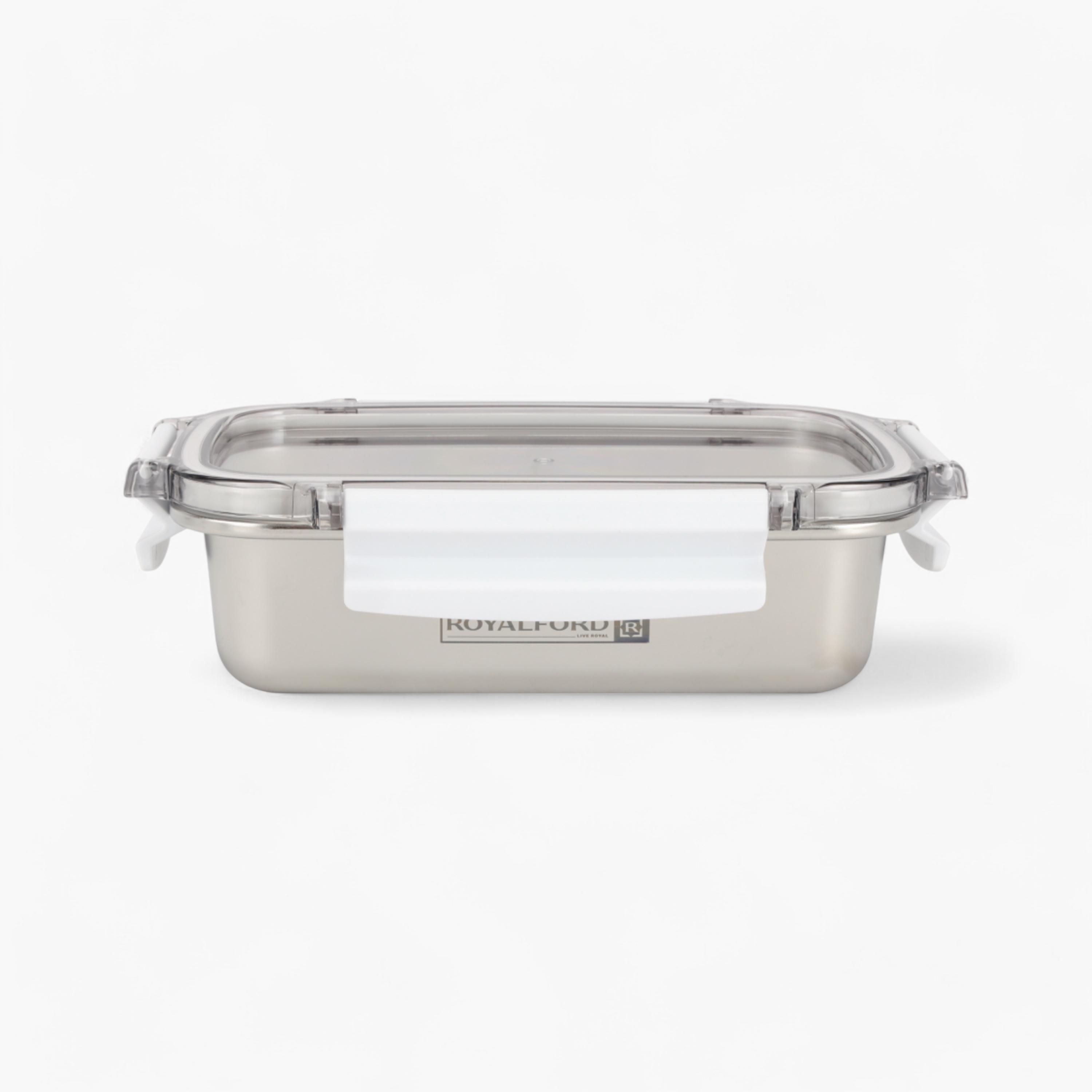 صندوق غداء ستانلس ستيل محكم الغلق من رويال فورد - 600 مل-household-kitchen-foodstorage-containers-image-3