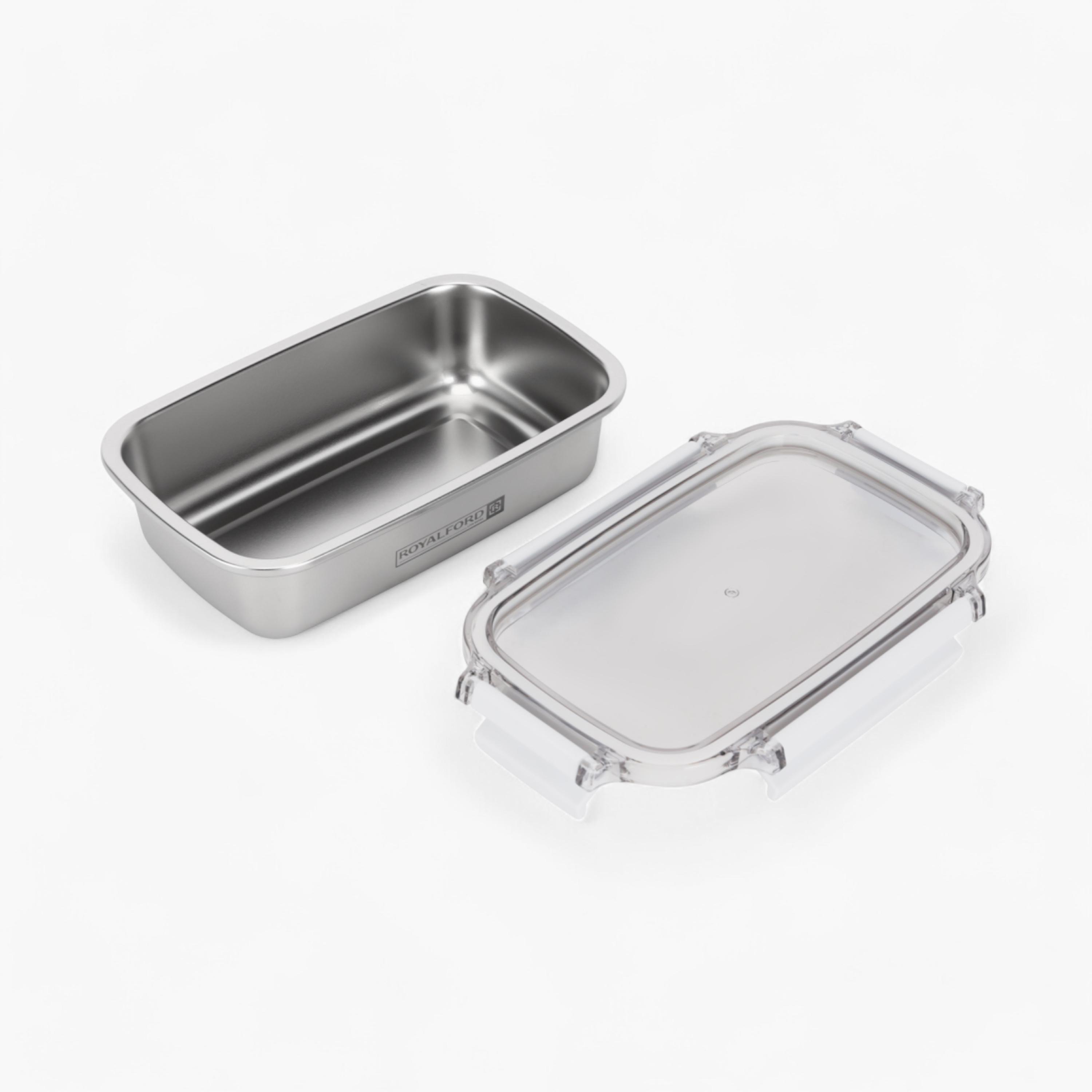 صندوق غداء ستانلس ستيل محكم الغلق من رويال فورد - 600 مل-household-kitchen-foodstorage-containers-image-5
