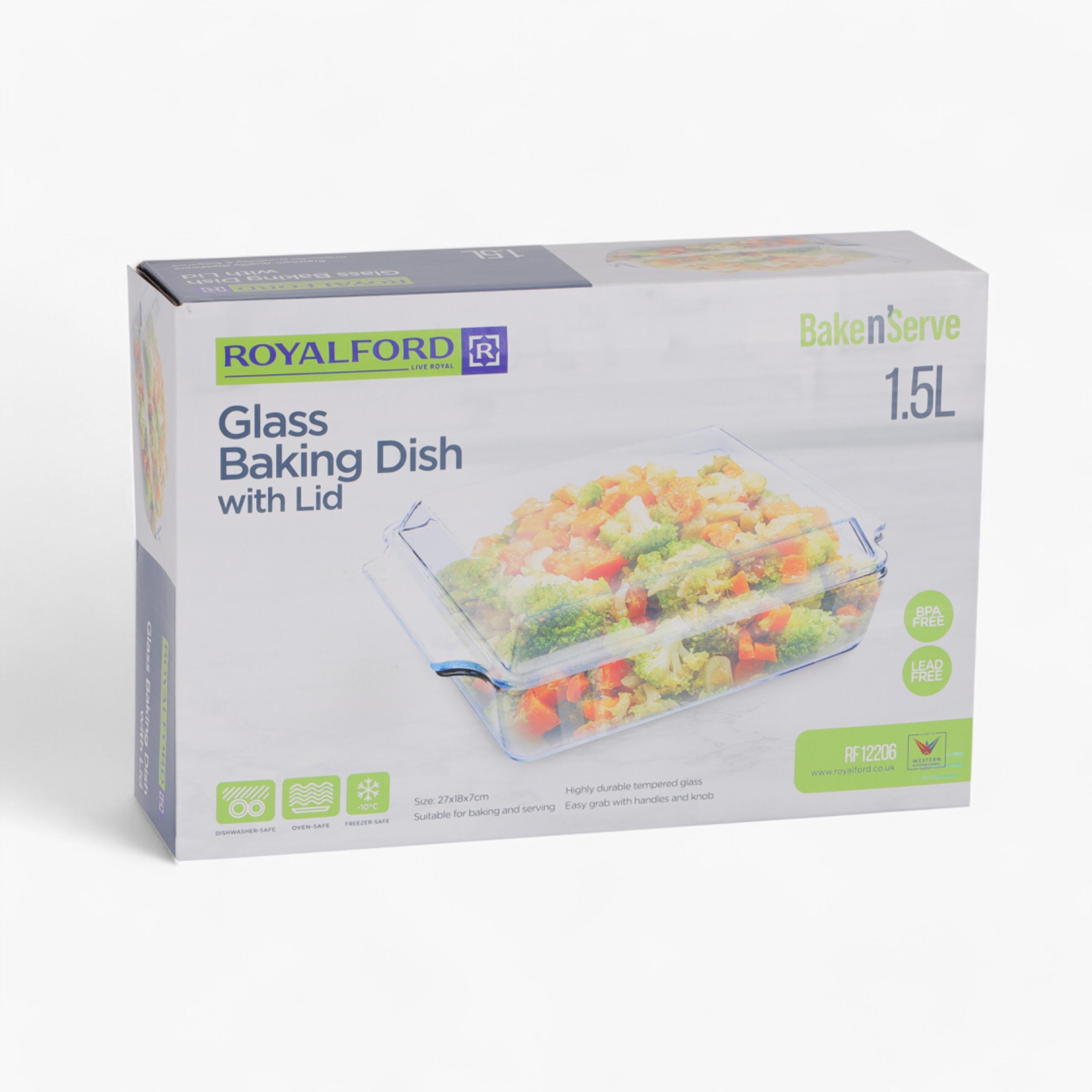 Glass Baking Dish with Lid - 1.5 L-household-kitchen-bakeware-bakingdishes-image-6