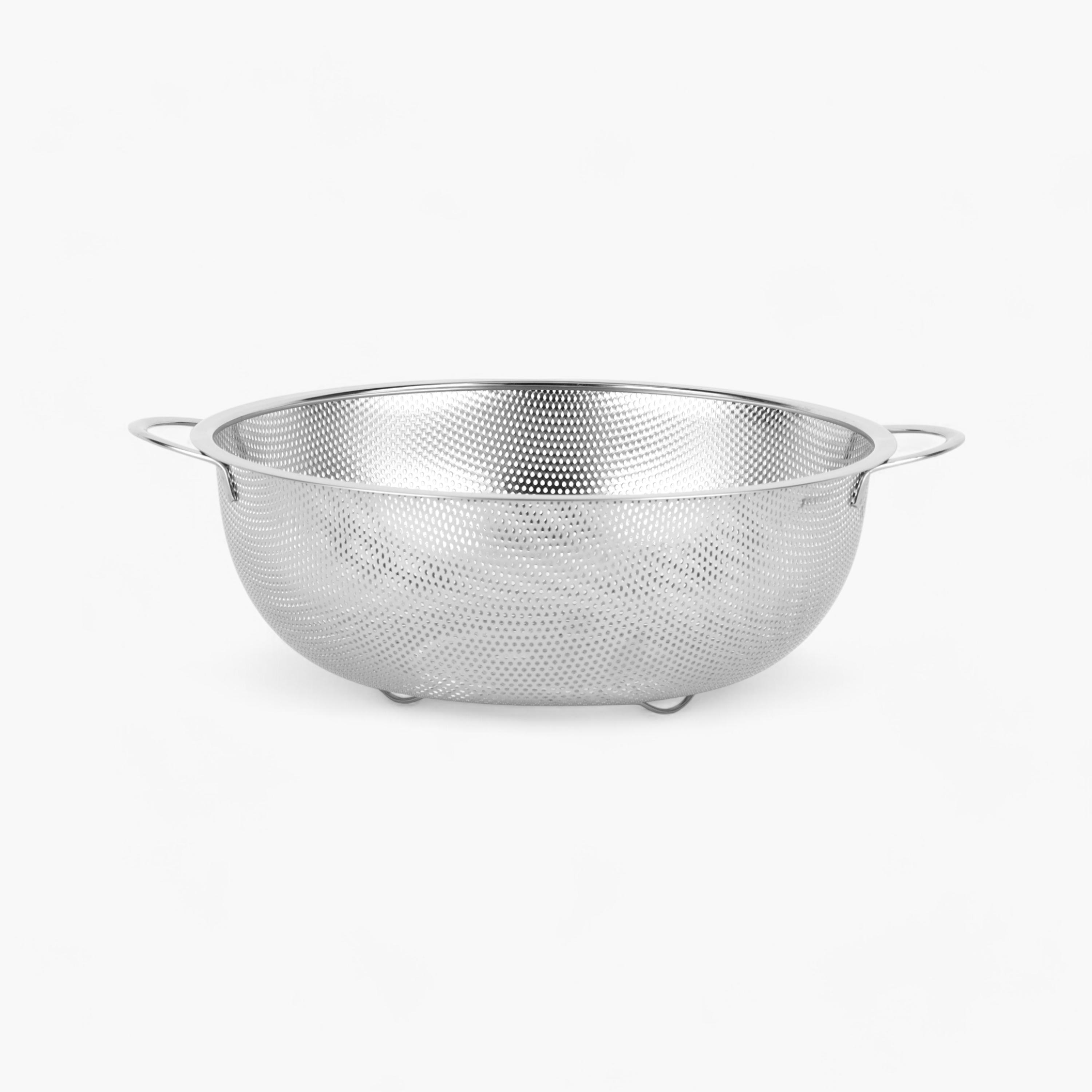 Stainless Steel Strainer Basket - 28 cms-household-kitchen-kitchentoolsandutensils-colandersandstrainers-image-1