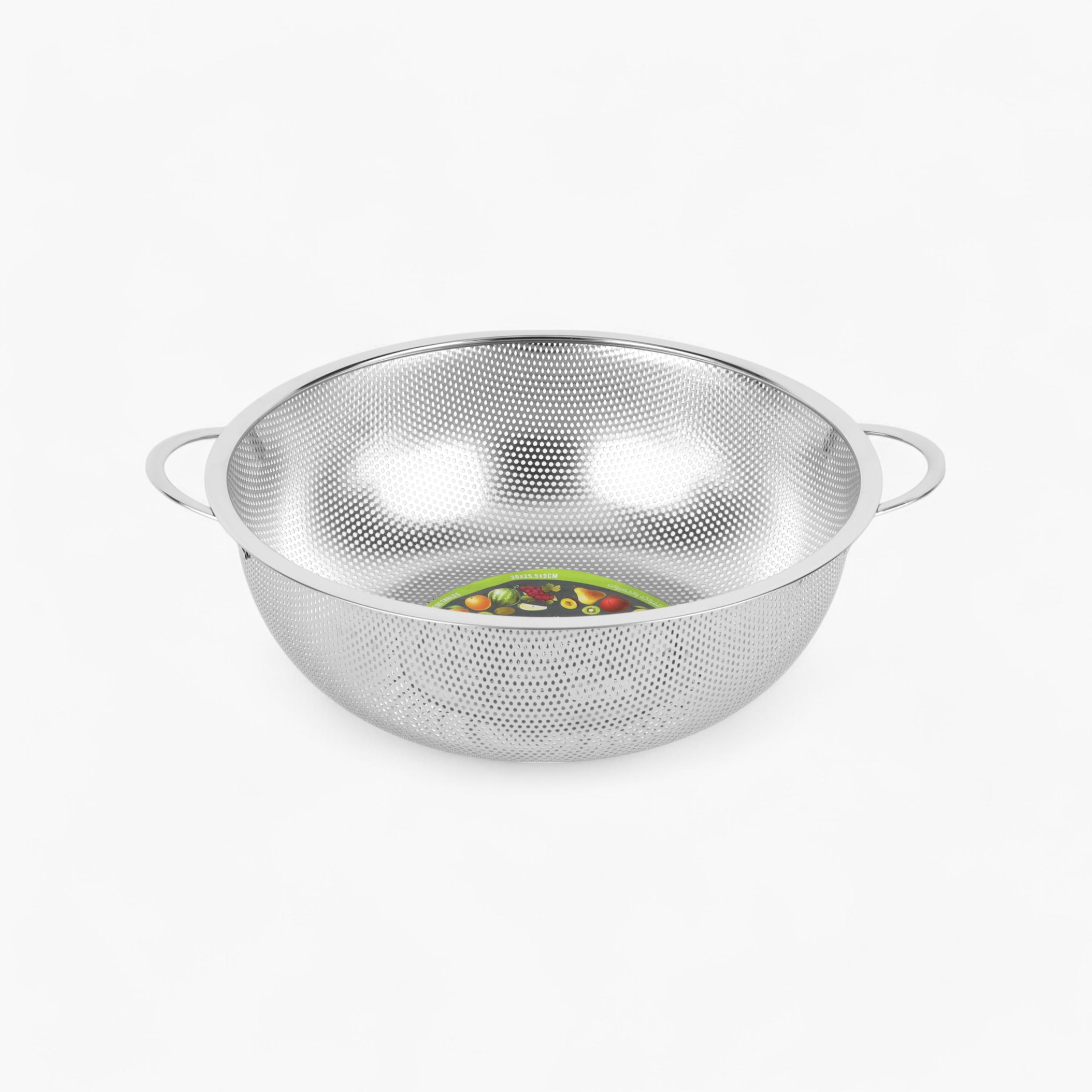 Stainless Steel Strainer Basket - 28 cms-household-kitchen-kitchentoolsandutensils-colandersandstrainers-image-2