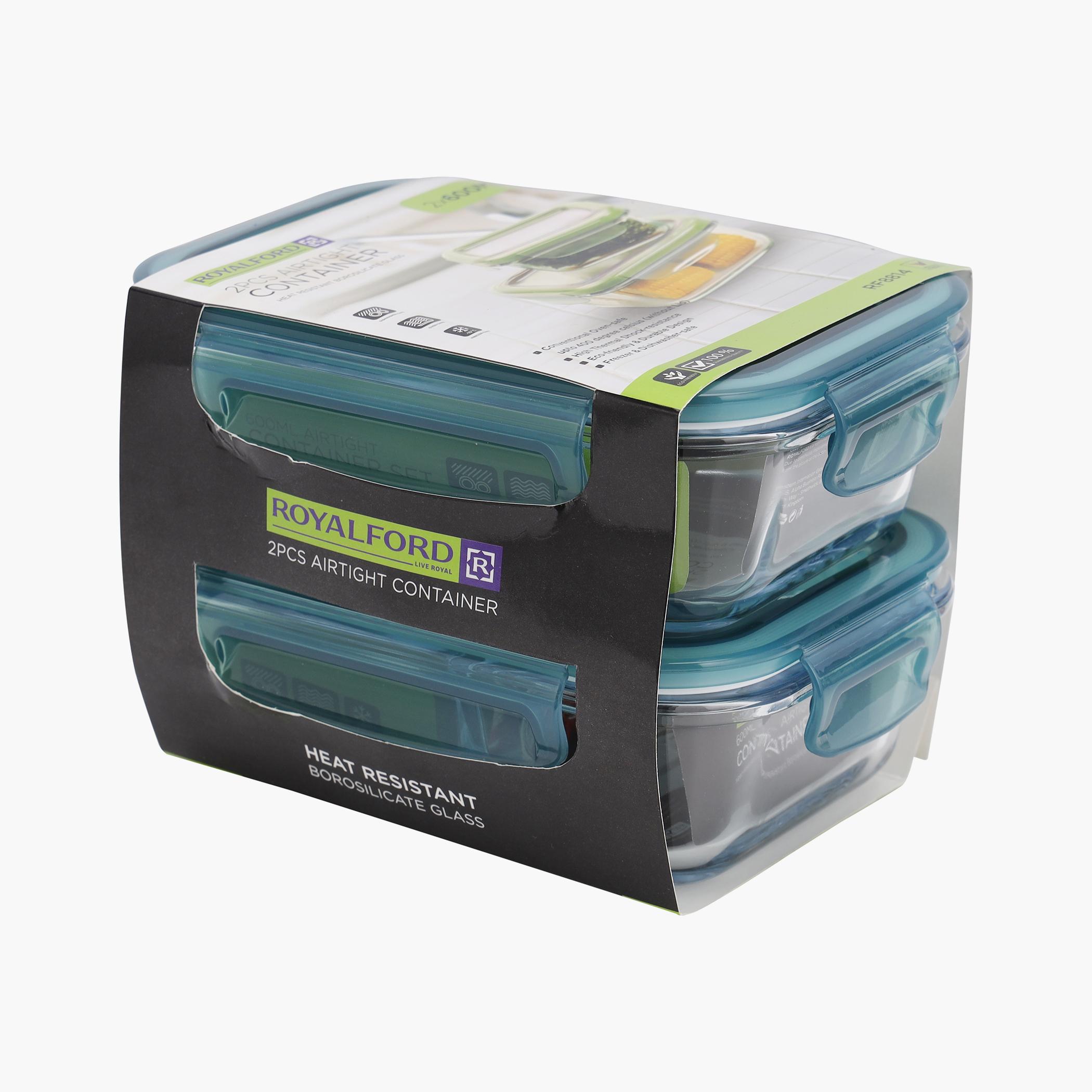 Glass 2-Piece Airtight Container - 600 ml-household-kitchen-foodstorage-containers-image-2