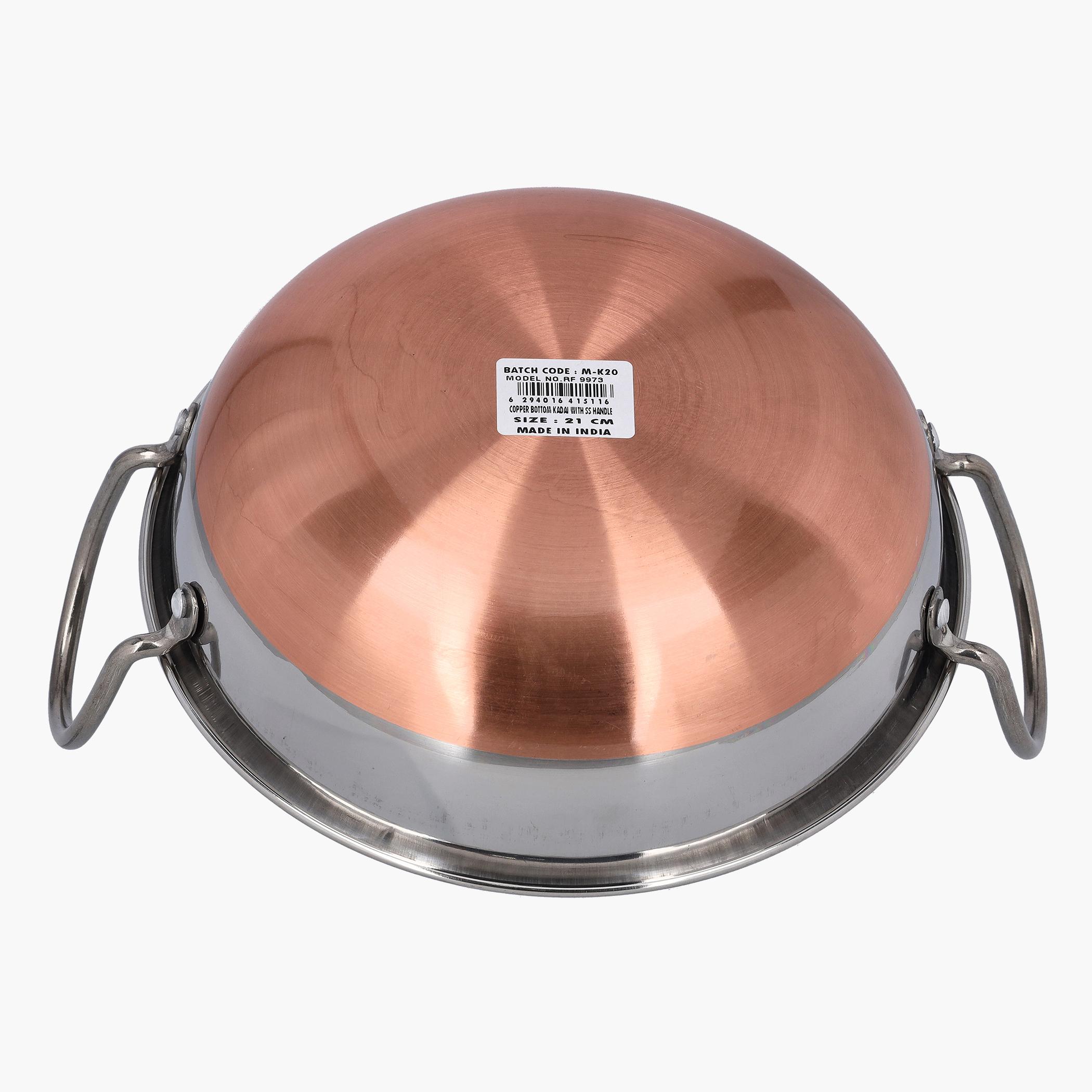 Royalford Copper Bottom Frying Pan with Stainless Steel Handle - 24 cm-household-kitchen-cookware-potsandpans-image-4