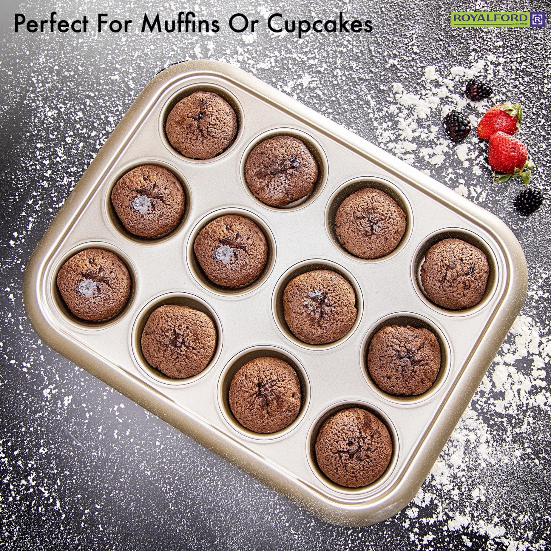قالب مافن كربون ستيل 12 كوب من رويال فورد-household-kitchen-bakeware-bakingdishes-image-10