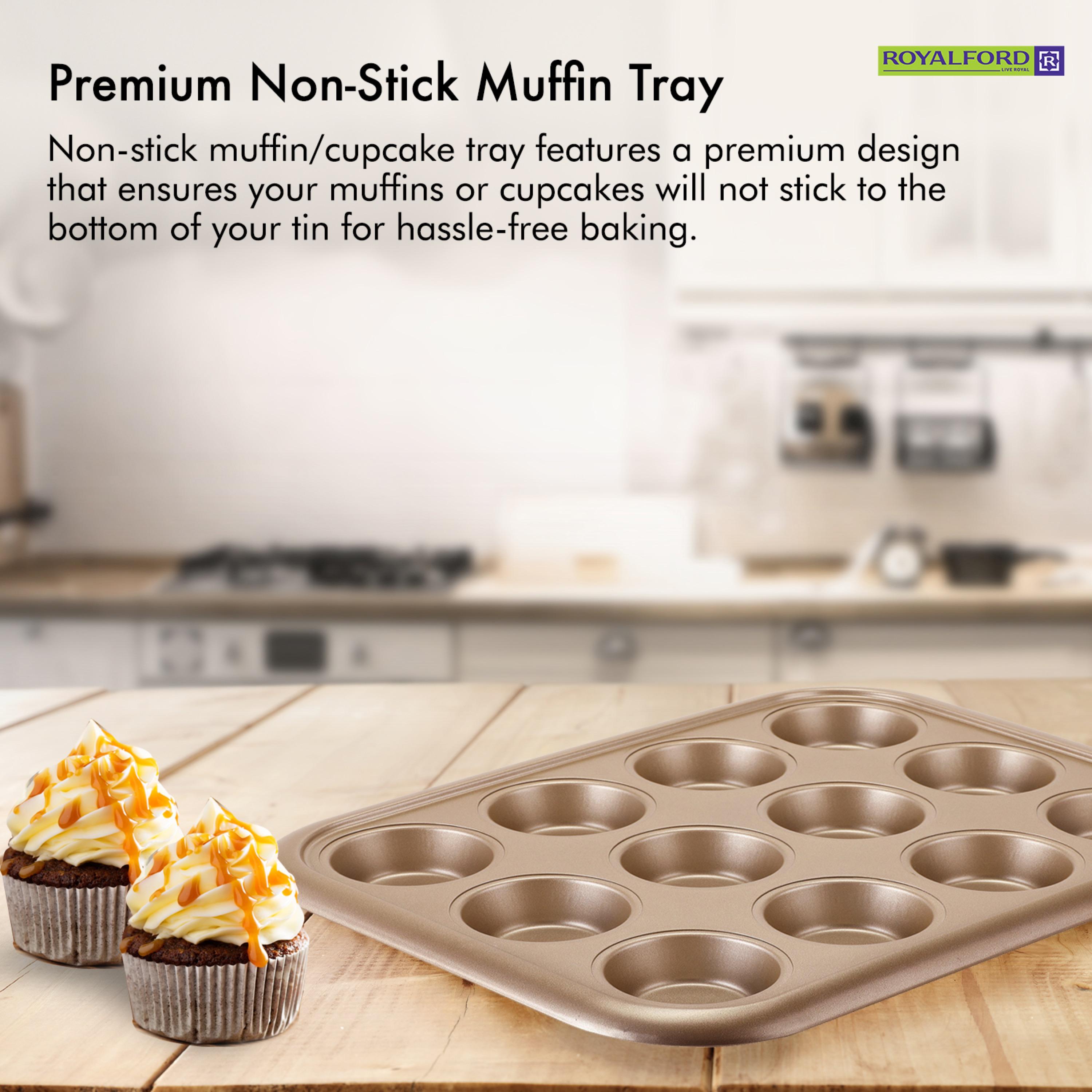 قالب مافن كربون ستيل 12 كوب من رويال فورد-household-kitchen-bakeware-bakingdishes-image-11